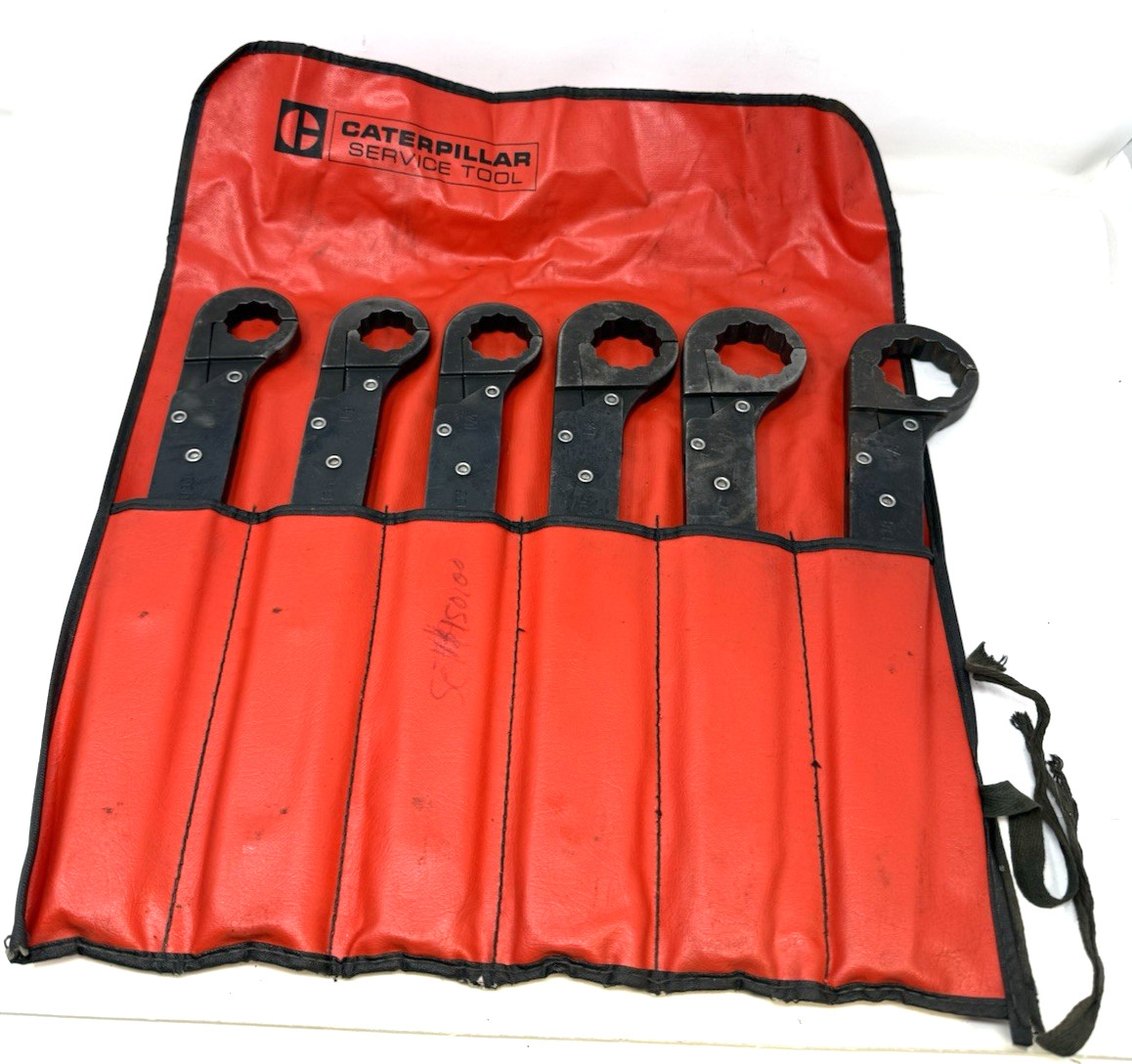 Caterpillar Service Tool Large Ratcheting Flare Nut Wrench Set 8T3227 AS IS*