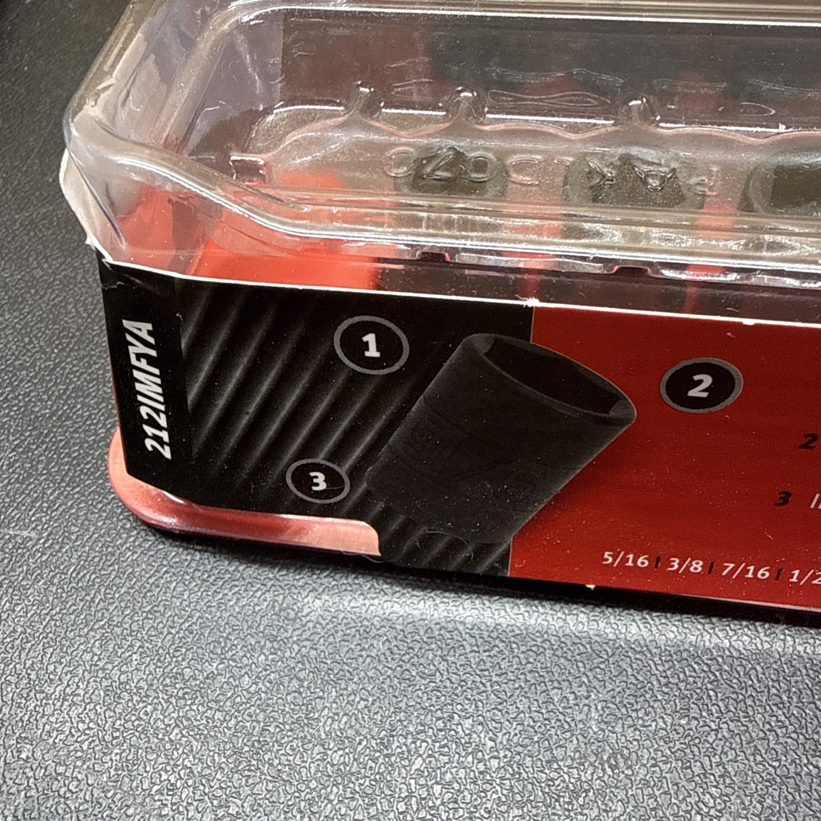 New Snap-on™ 3/8″ drive 5/16″ thru 1″ 6-point Shallow Impact Socket Set 212IMFYA