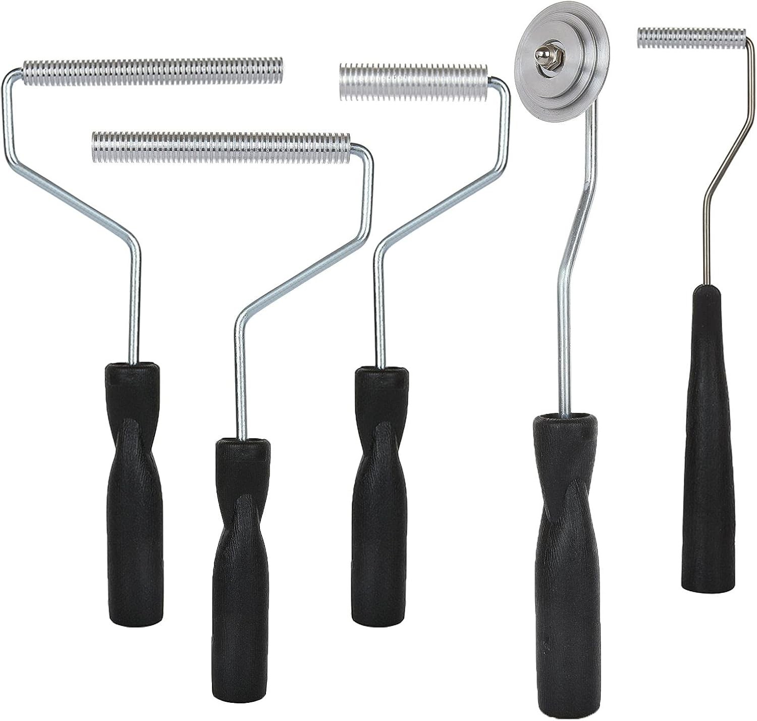 5x Kit de herramientas de rodillo de fibra de vidrio Rodillo laminador de resina