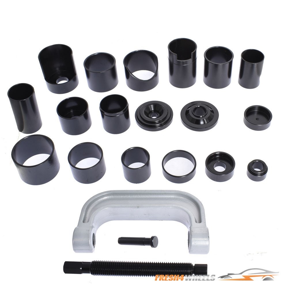 21Pcs Auto Repair Service Removal Ball Joint Press Tool Master Adapter Kit 2&4WD