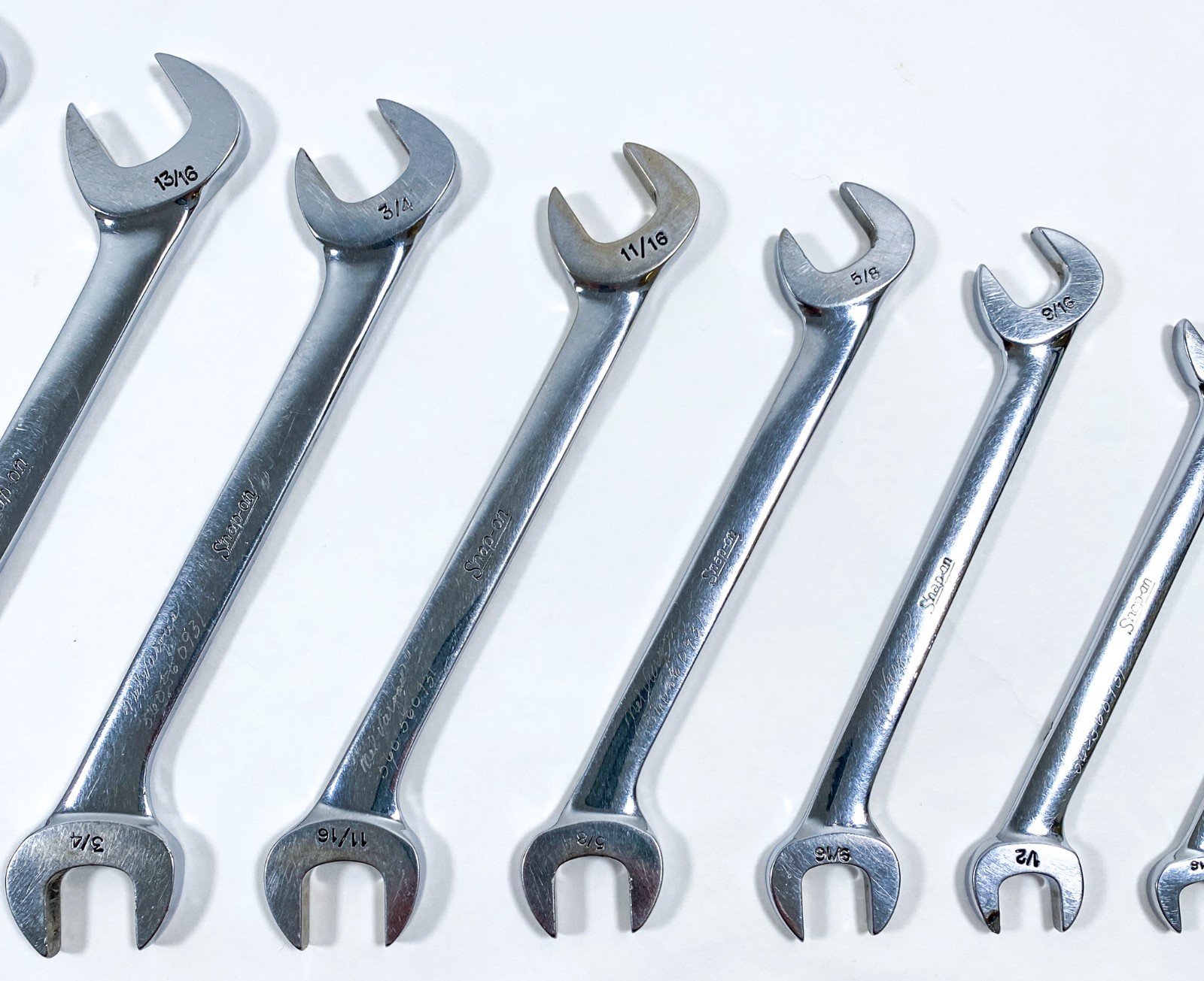SNAP ON TOOLS USA 13-PIECE SAE 4 Way Open End Angle Wrench Set 3/8″ – 1-1/8″