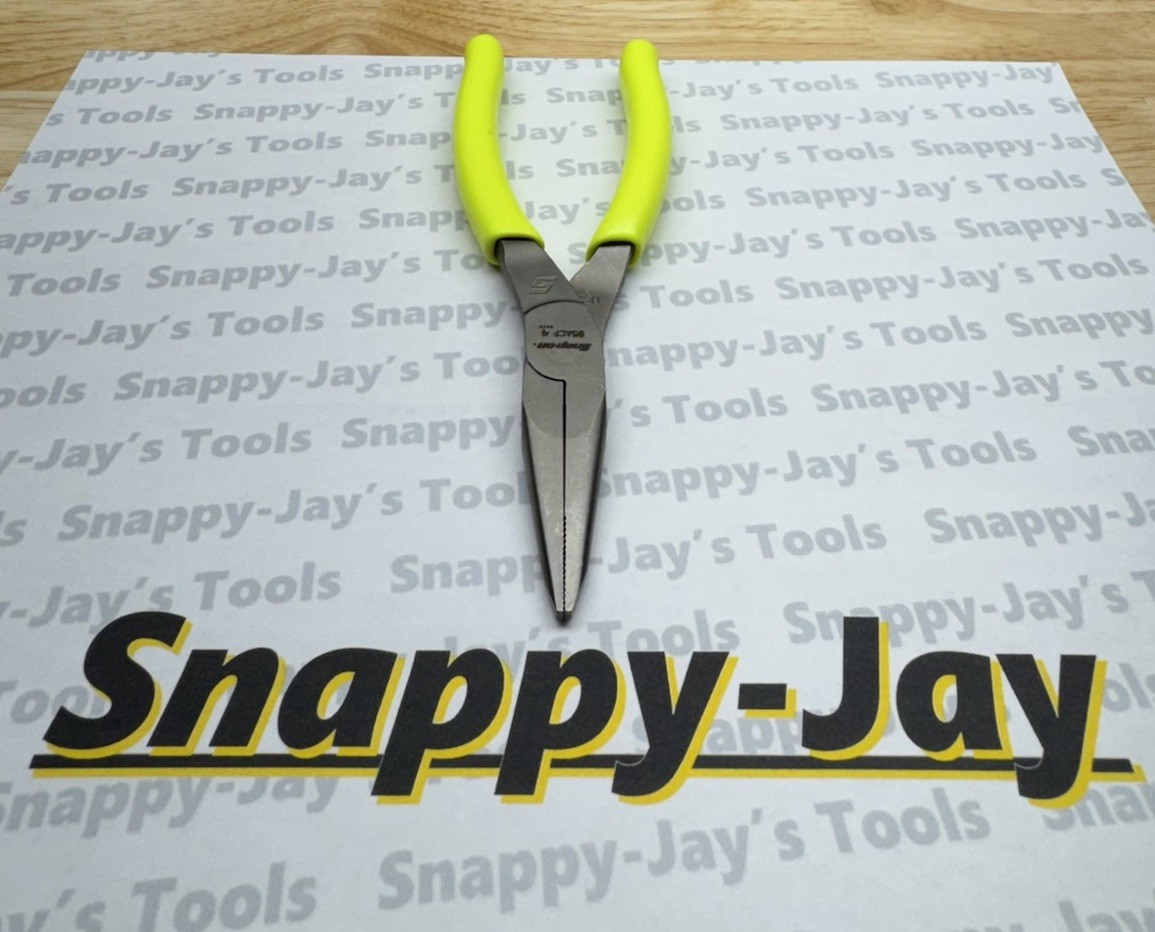 Snap-On Tools USA NEW HI VIZ Soft Grip 6″ Talon Grip Needle Nose Pliers 95ACFHV
