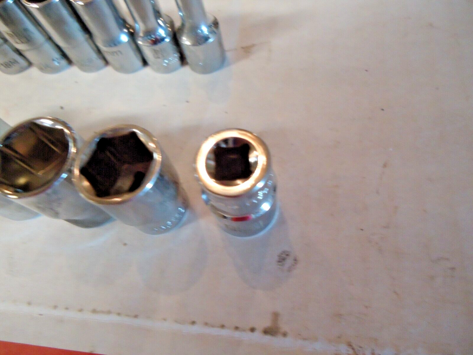 Lot Of 11 1/4″ Drive Metric 6 Point Sockets – Free Shipping