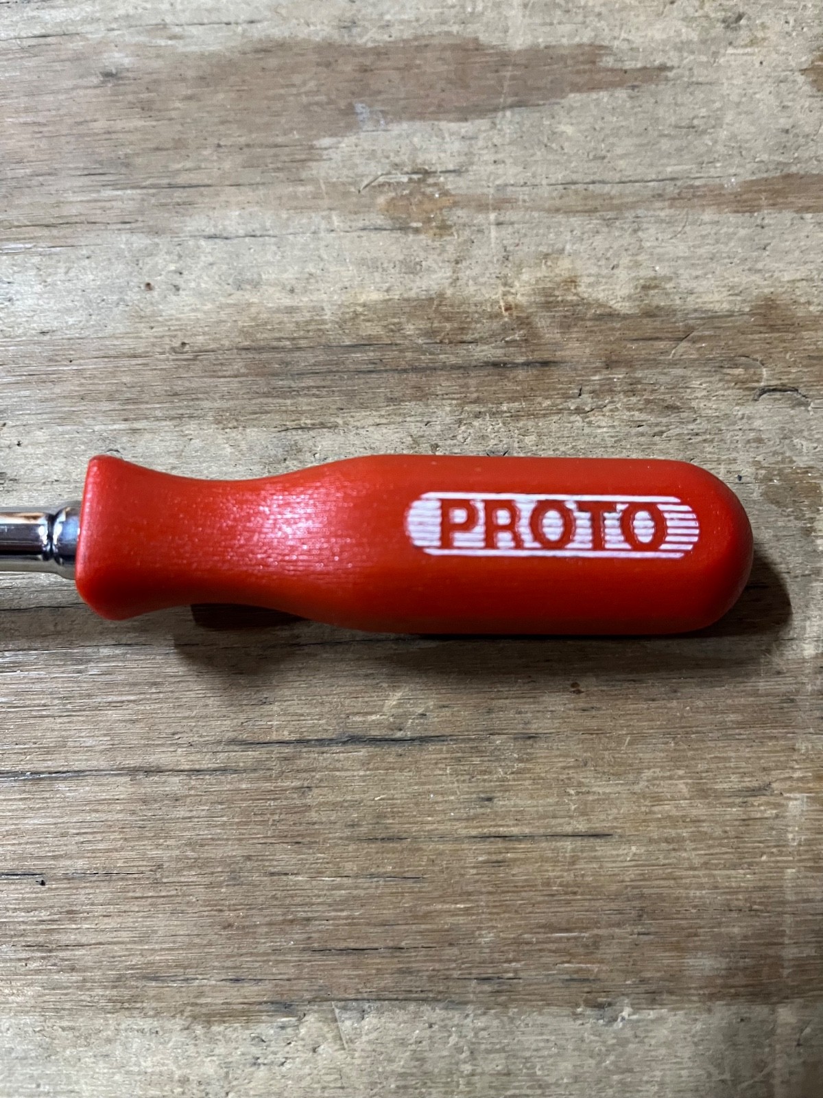 Proto 1/4 Drive 4757L Indexable Ratchet Red Handle