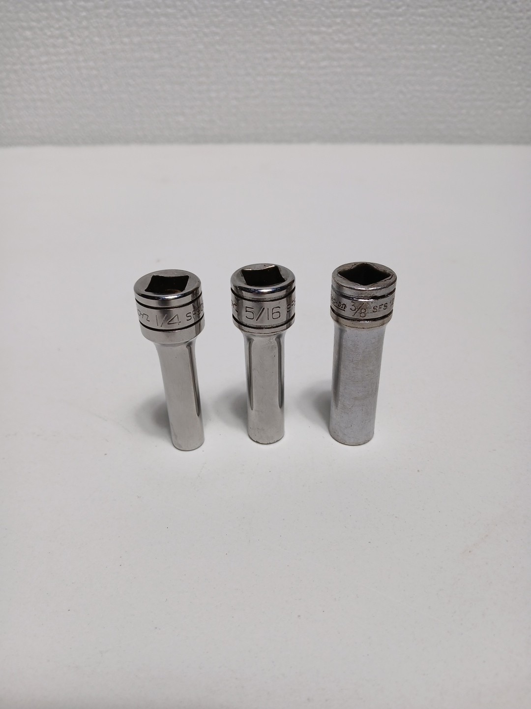 Snap-On 211SFSY 11pc 3/8″ Drive SAE Deep Chrome 6 Point Socket Set