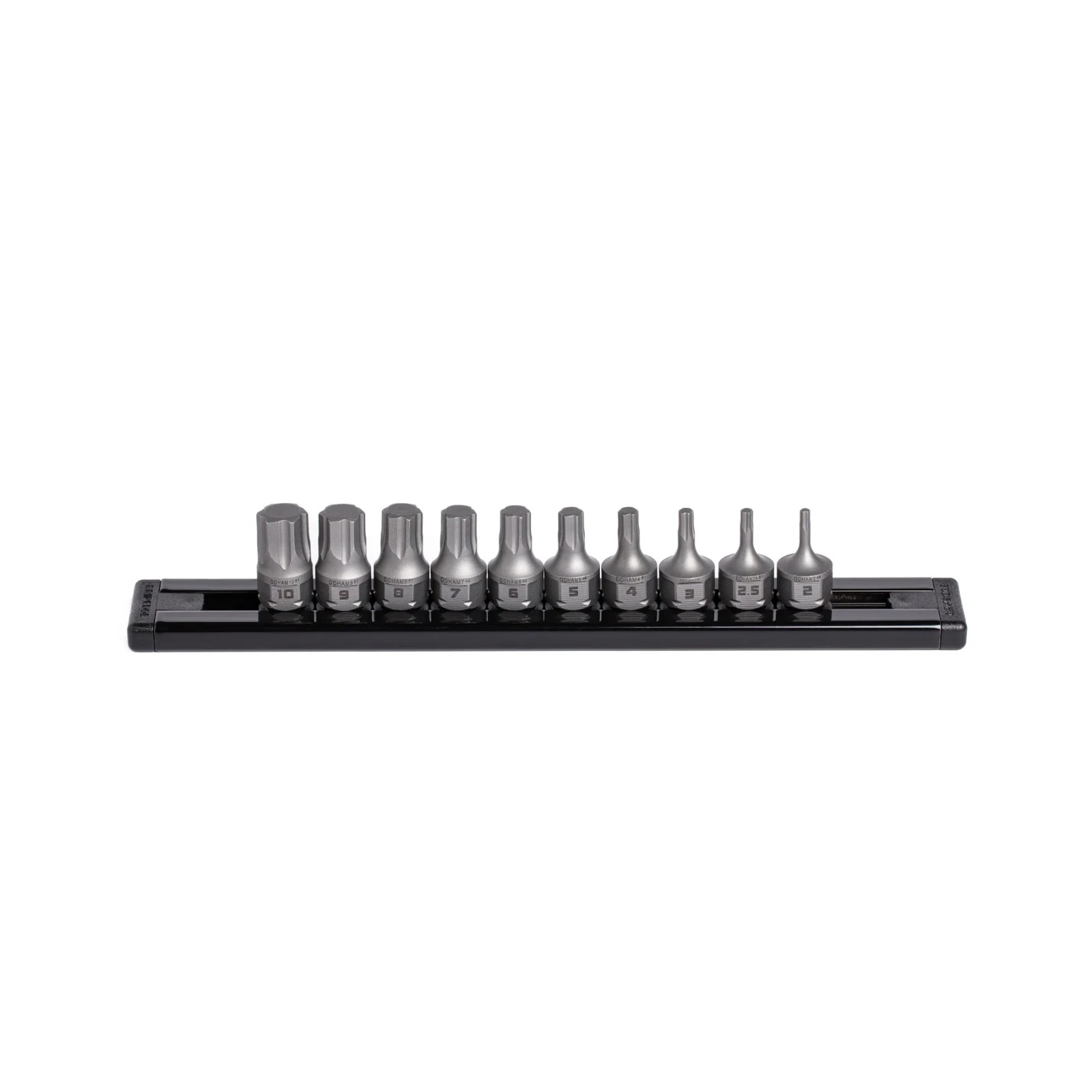 GripEdge Tools DDHAM10S 10 Piece 1/4″ Dr Dual Drive Metric RPT Hex Driver Set