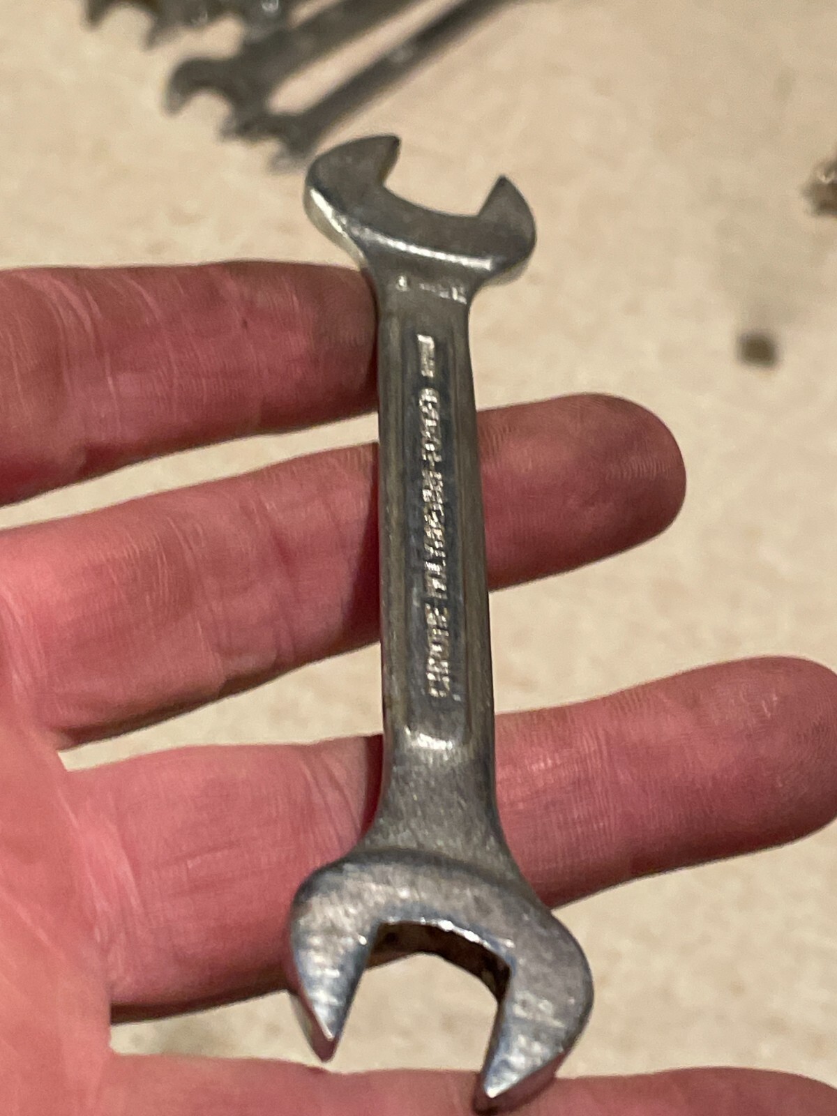 VTG ETC – Industrial Wrench 3/8 7/16 chrome molybdenum forged japan