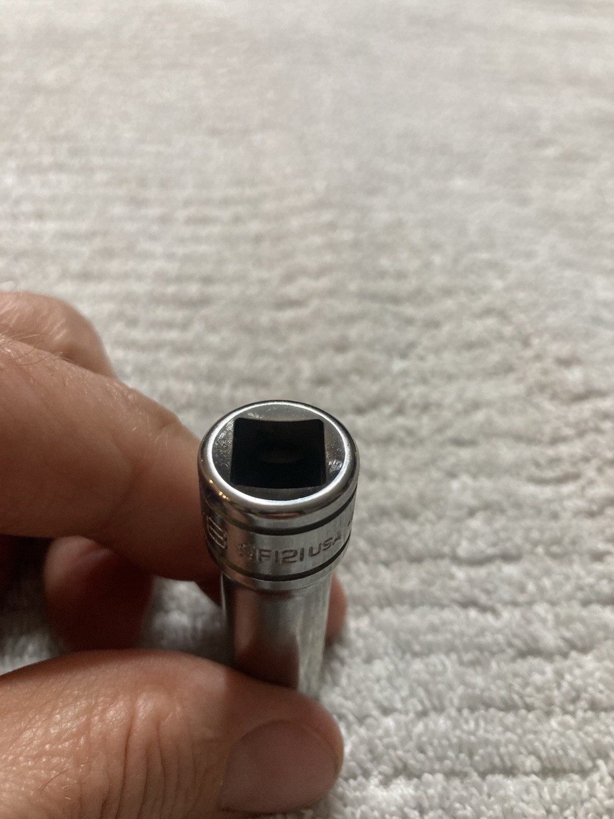 NEW – Snap-on Tools USA 3/8″ Drive 12-POINT SAE 3/8” DEEP Chrome Socket SF121