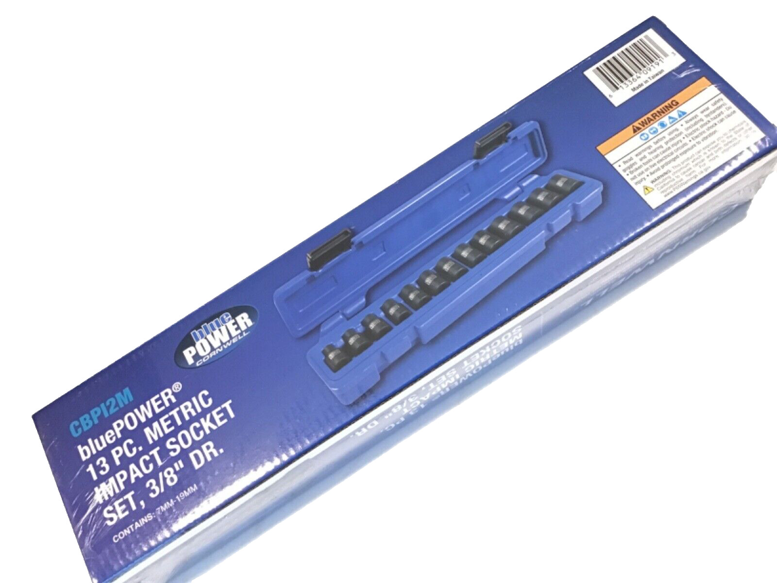Cornwell CBP12M 13 Piece 3/8” Drive Metric Impact Socket Set In Snap Latch Case