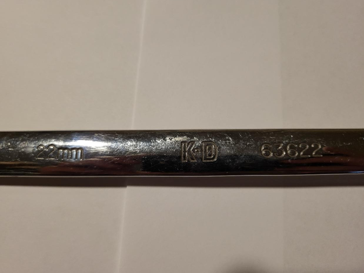 22mm KD Combination End Wrench – Part Number 63622 – Made in USA