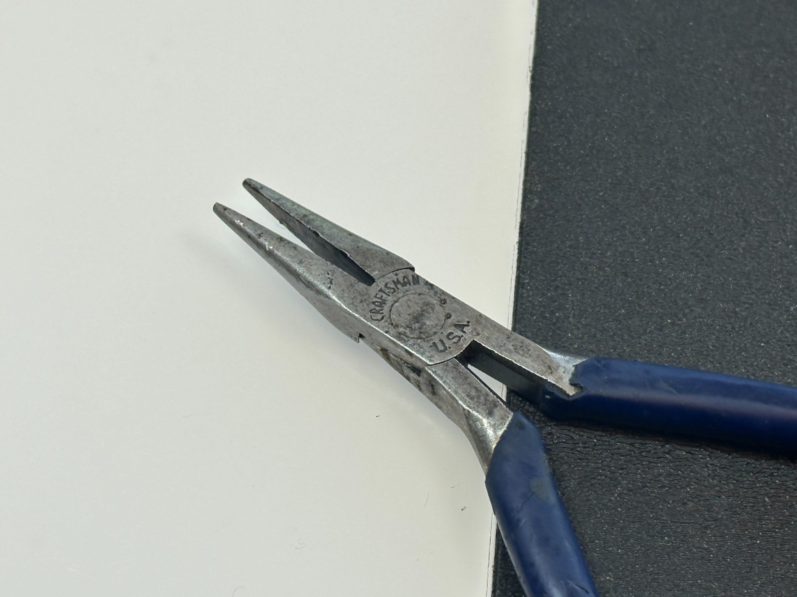 🇺🇸 Craftsman Tools USA Dark Blue Handle Grip (Rare) Needle Nose Pliers 6″ Long