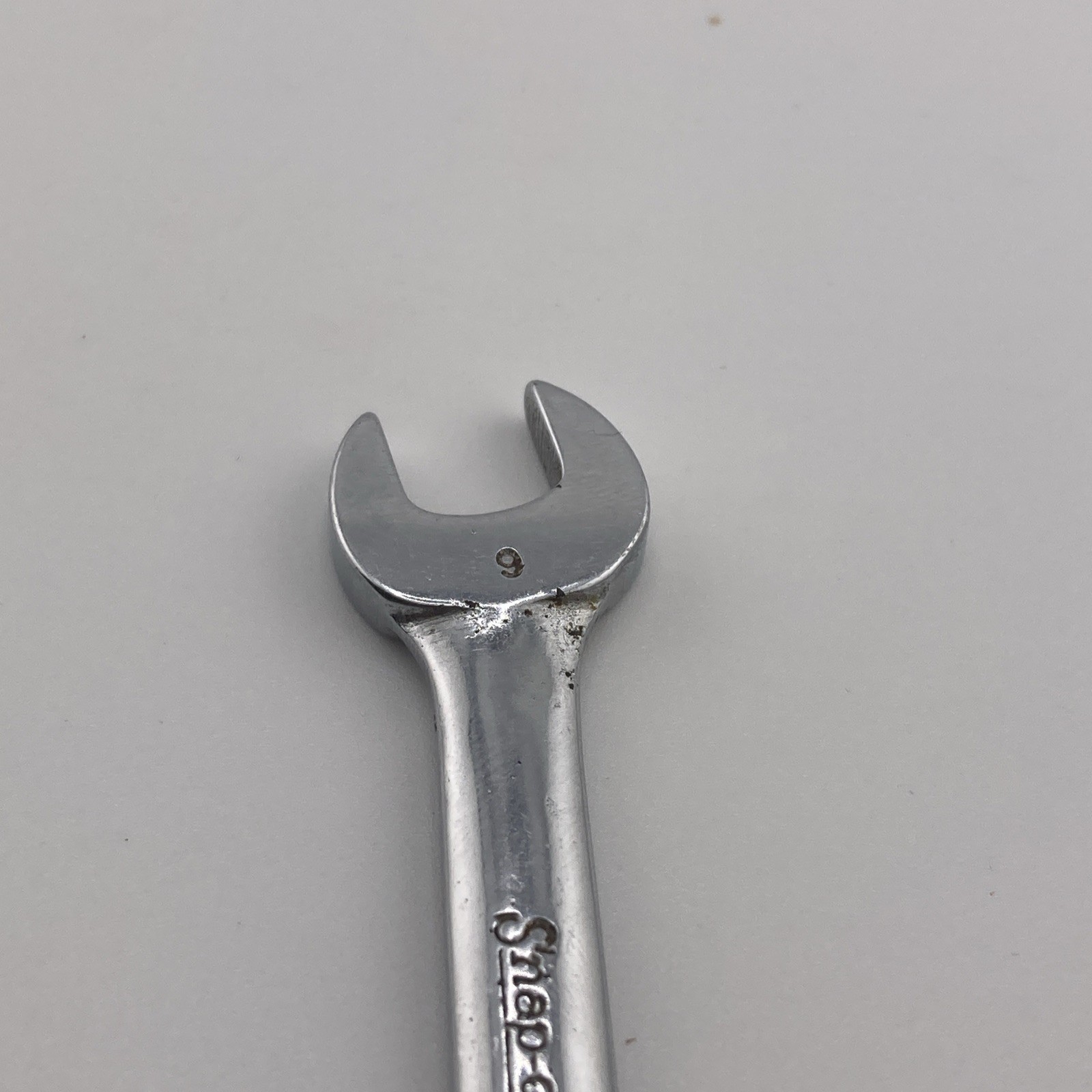 Snap-on OXIM9 9mm Metric Short Combination Wrench 6 pt USA Polished Chrome