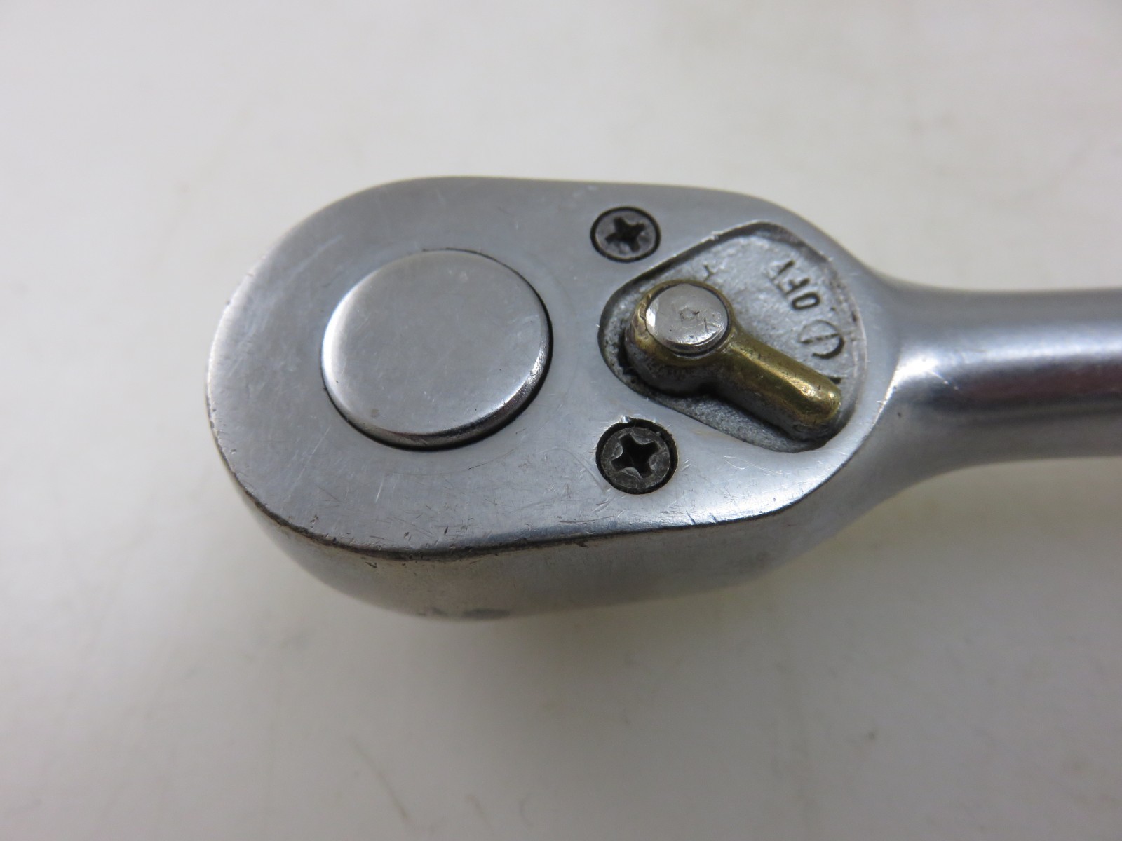 Snap-On Ferret F-70N 3/8″ Dr. Ratchet 7″ Long Oil Hole Date 1940 Patent 1854513
