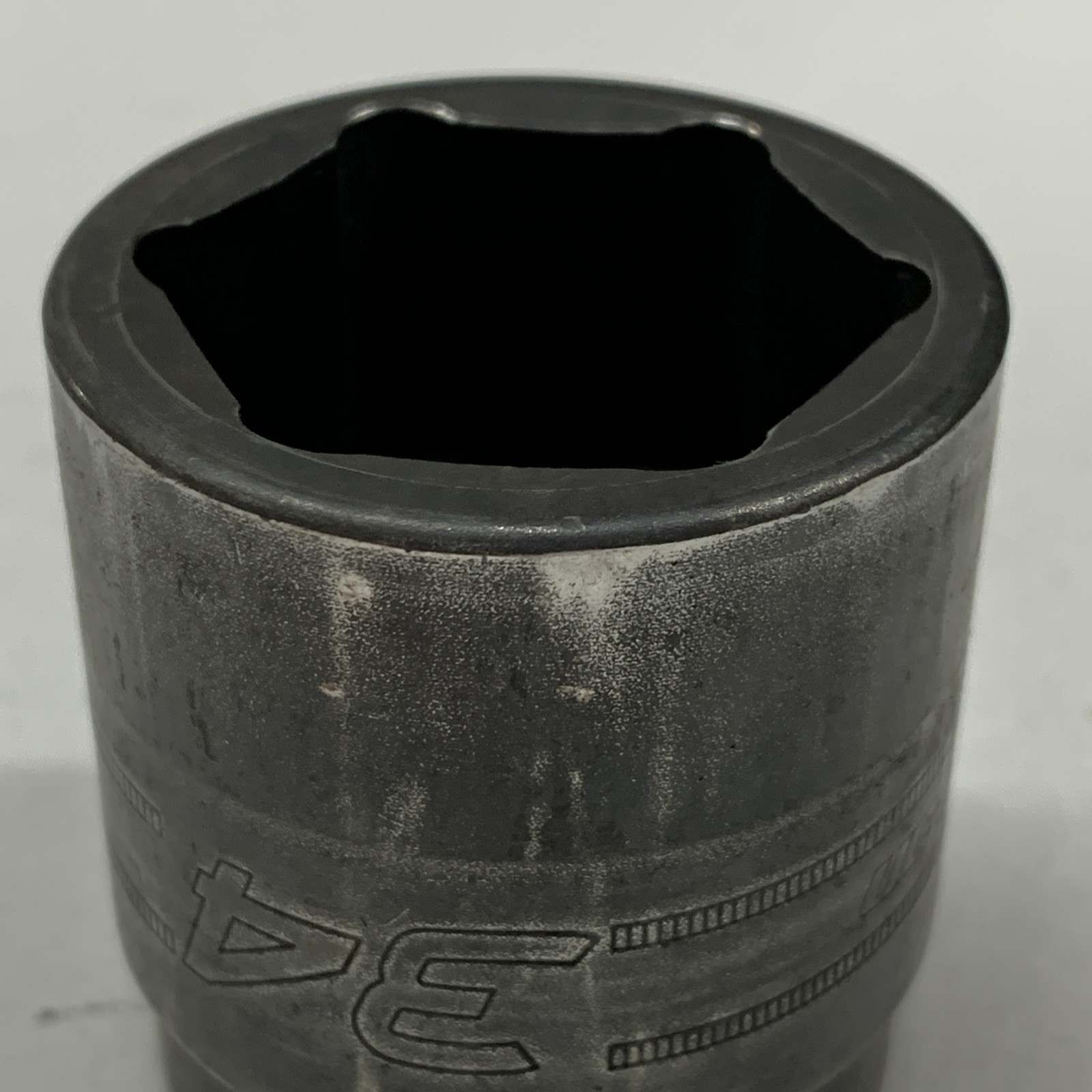 Snap On Tools USA IMM340 1/2″ Drive 6Pt 34mm Shallow Impact Socket NEW