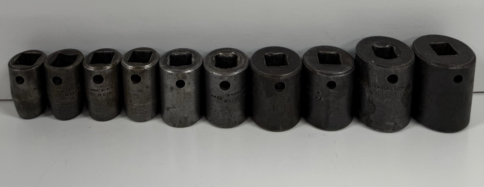 10 Proto Professional Short Impact Socket 1/2 Drive 6 Pt Point 10 – 25 MM Metric