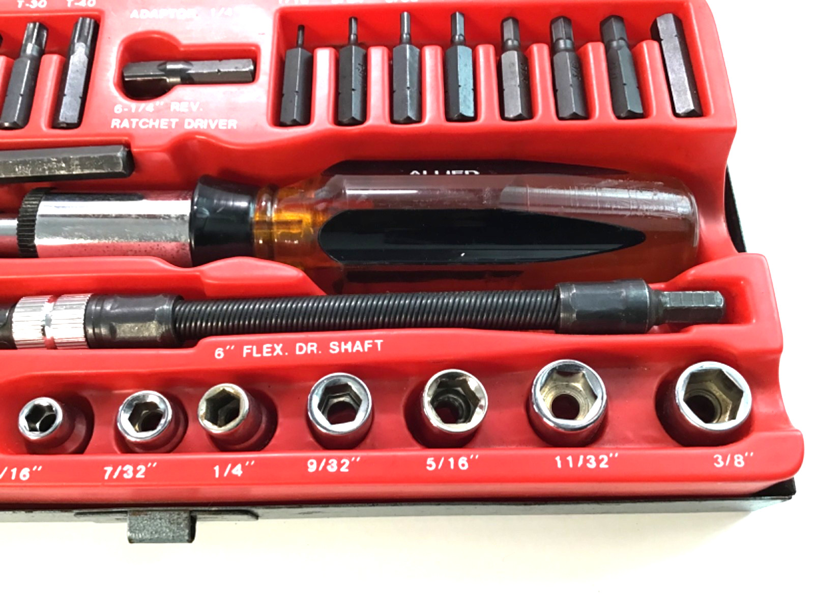 ALLIED TOOLS – 32PC TORX, HEX, PHILLIPS, SLOTTED, SOCKET SET – VINTAGE ALLIED