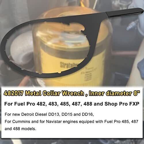 8″ 482017 Fuel Filter Collar Vent Cap Wrench Metal For Davco Fuel Pro 482 483…