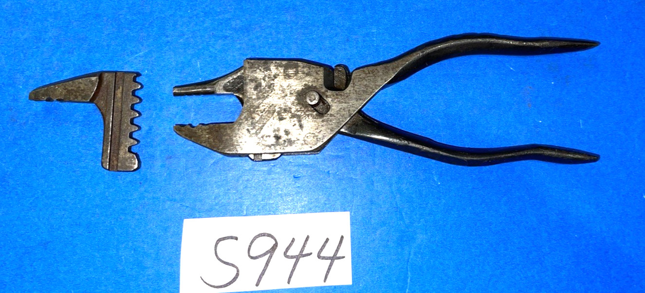 EIFEL TOOLS VINTAGE GEARED PLIERENCH 7 INCH 1 EXTRA HEAD
