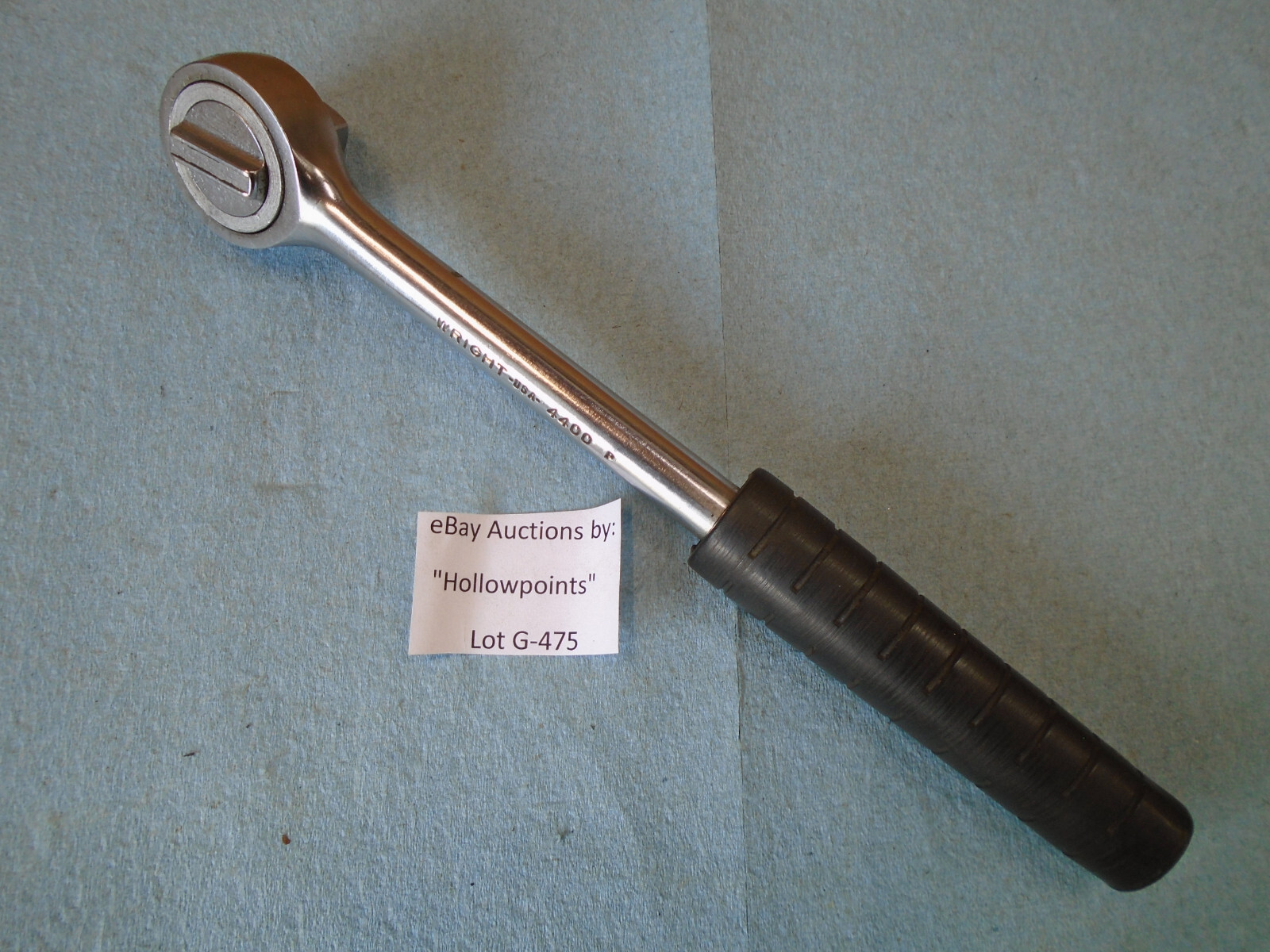 Wright USA No. 4400 Ratchet 1/2″ Drive w/ Tootsie Roll Handle 10-1/2″ long G475