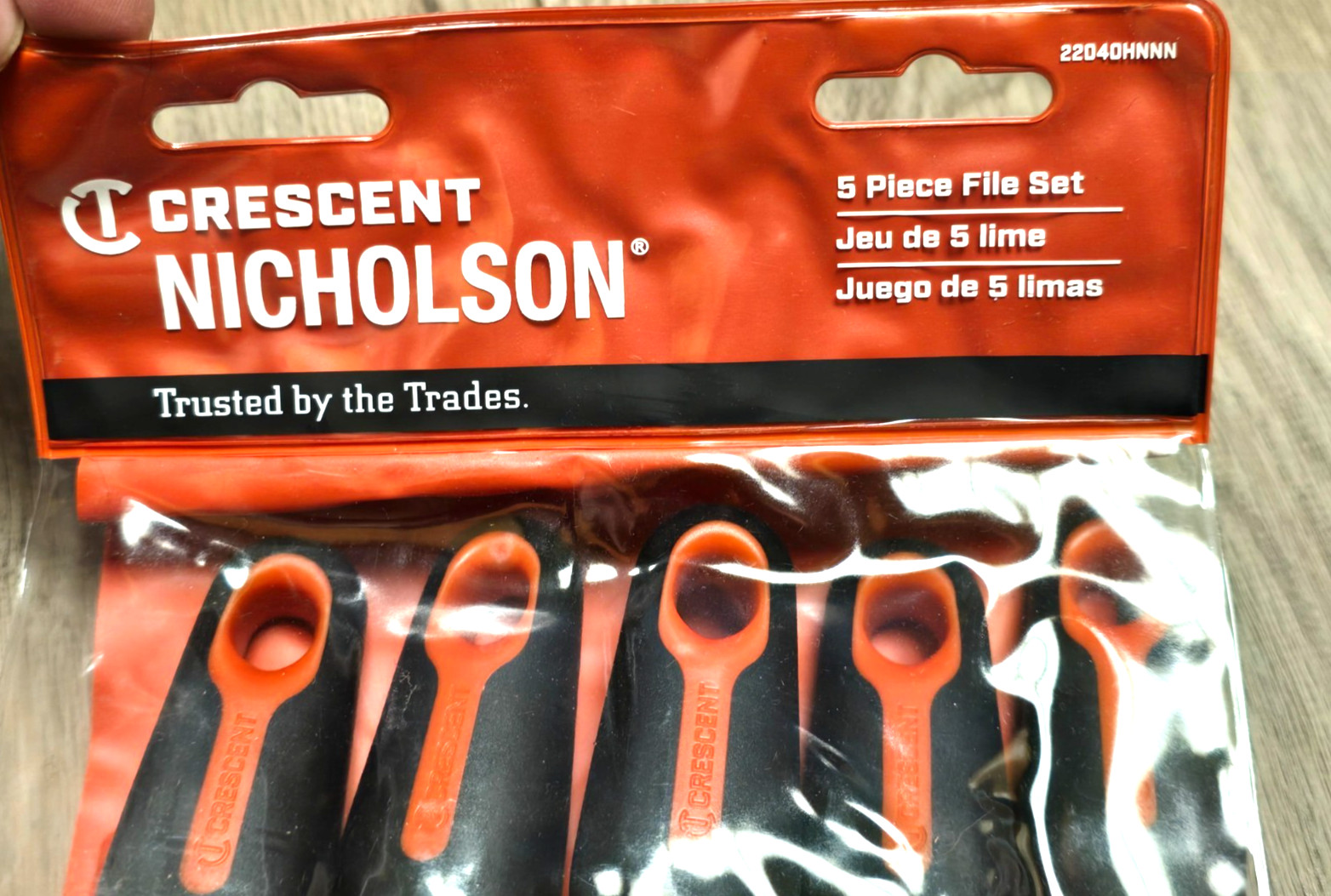Nicholson 22040HNNN, 5 pc Metal File Set w/ Ergonomic Handles
