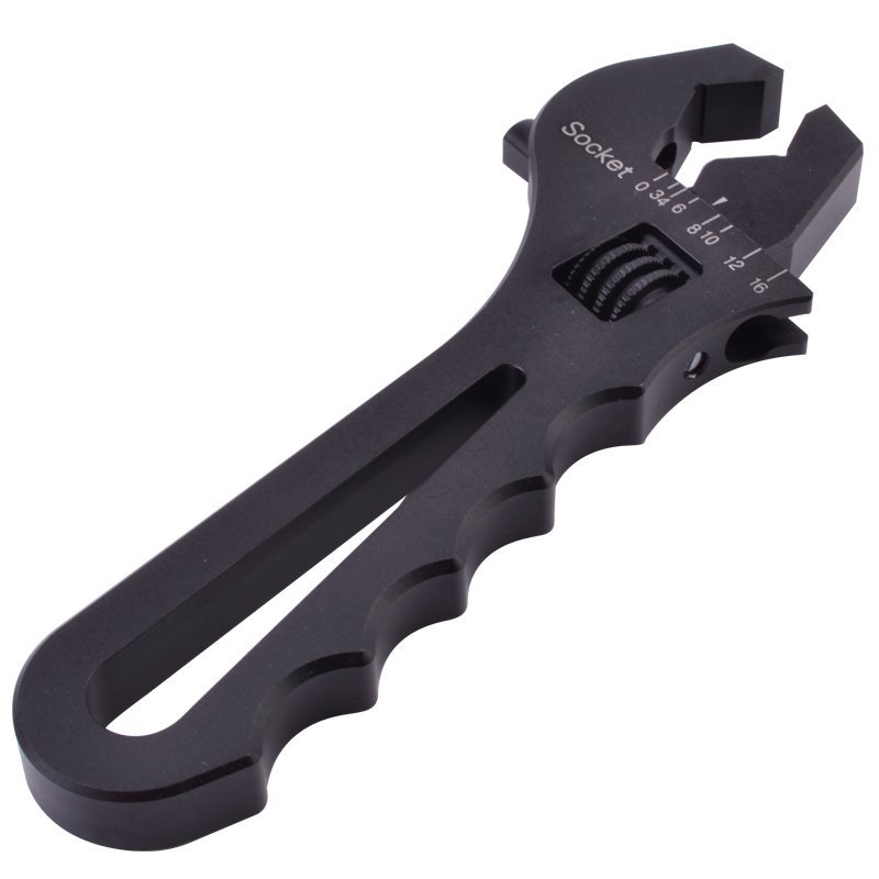 Aluminum Adjustable Wrench Spanner Hand Grip Tool for 3AN-16AN Hose End Fitting
