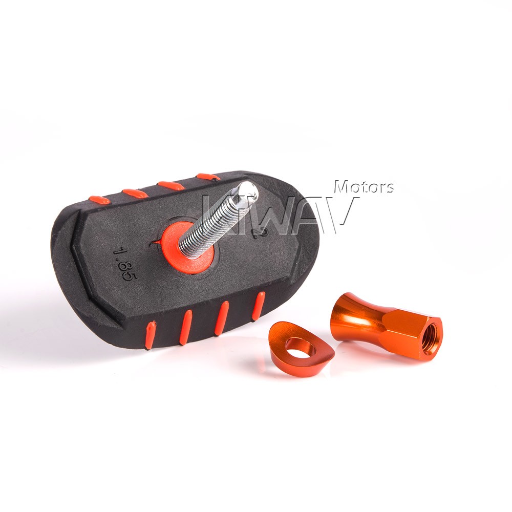 bead stopper stop fits 1.85″ rim orange lock nut fits pit bike dual sports tire