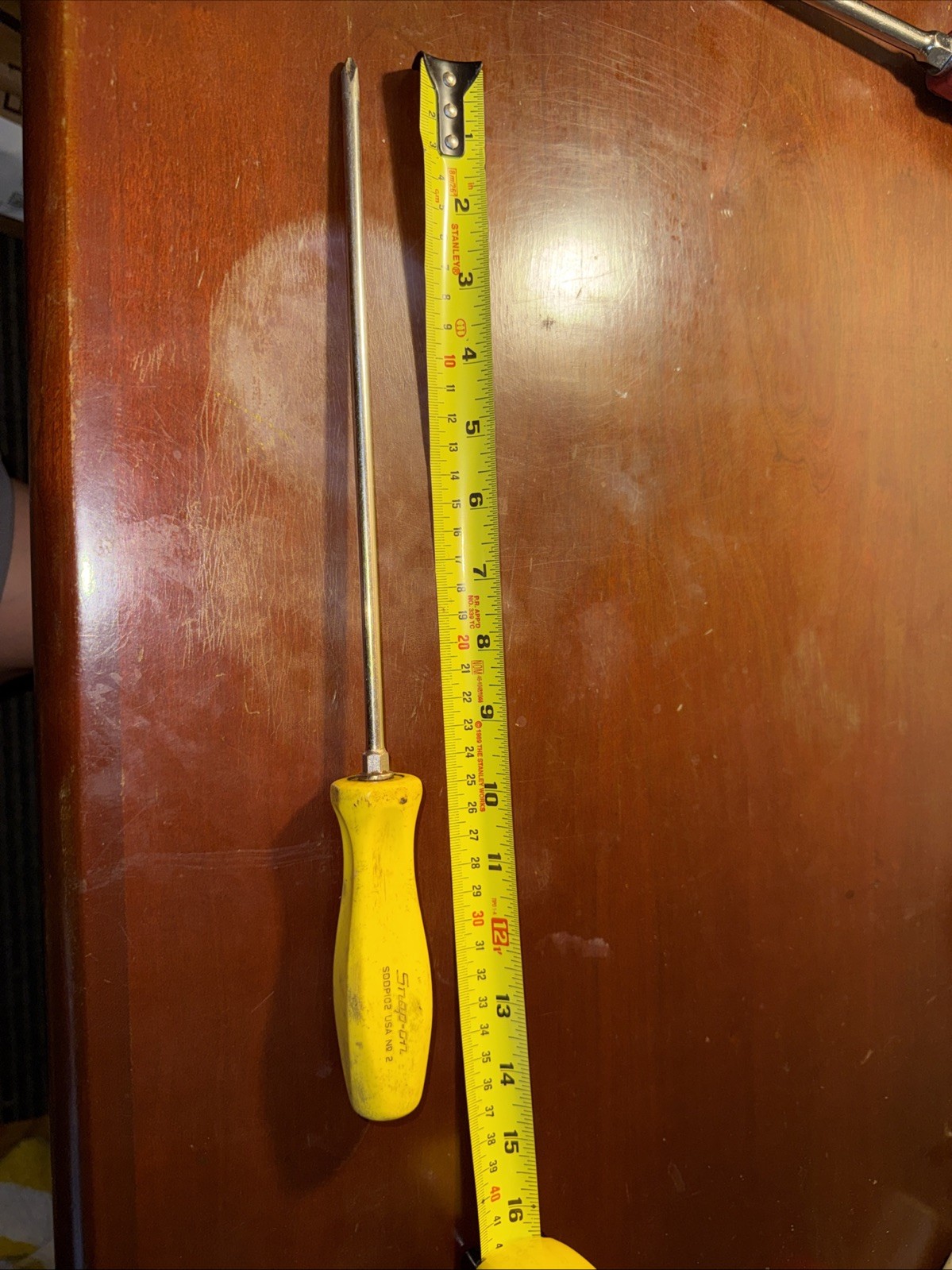 Used Snap On Yellow Hard Handle Phillip Number 2 Screwdriver Used