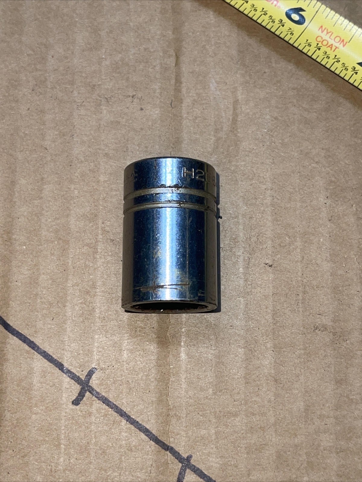 Vintage Wizard USA H2664 11/16 In SAE 1/2” Drive 12 Point Socket Duro