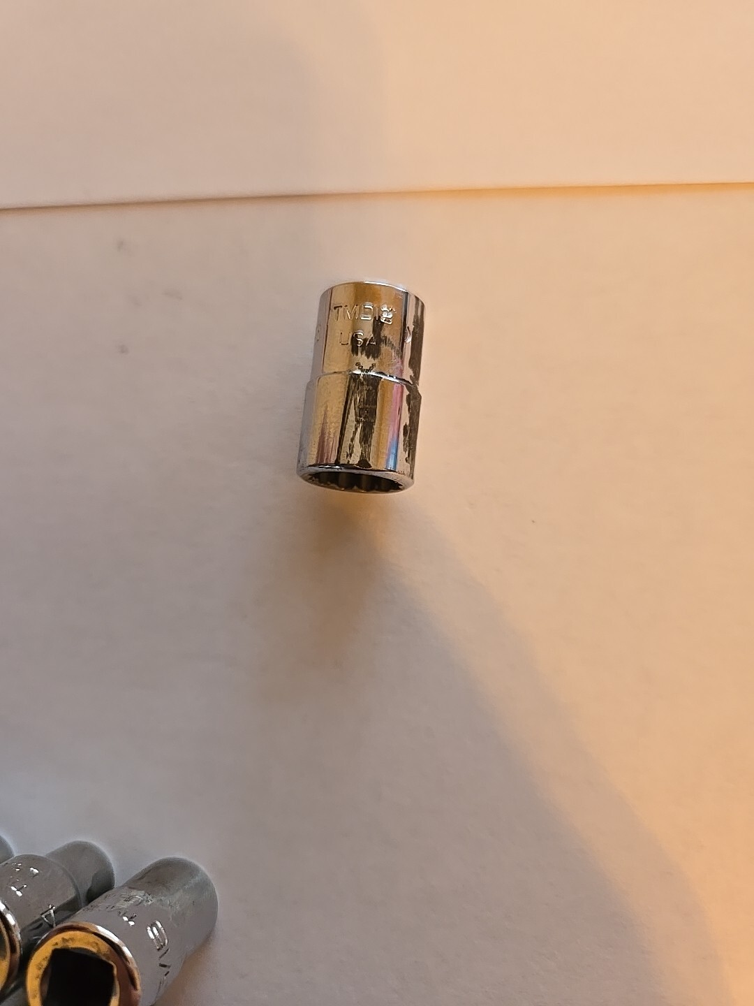 Snap On 1/4″ Drive 3/16″-7/16″ 9/16″ 12PT Shallow Chrome Sockets Lot Of 8