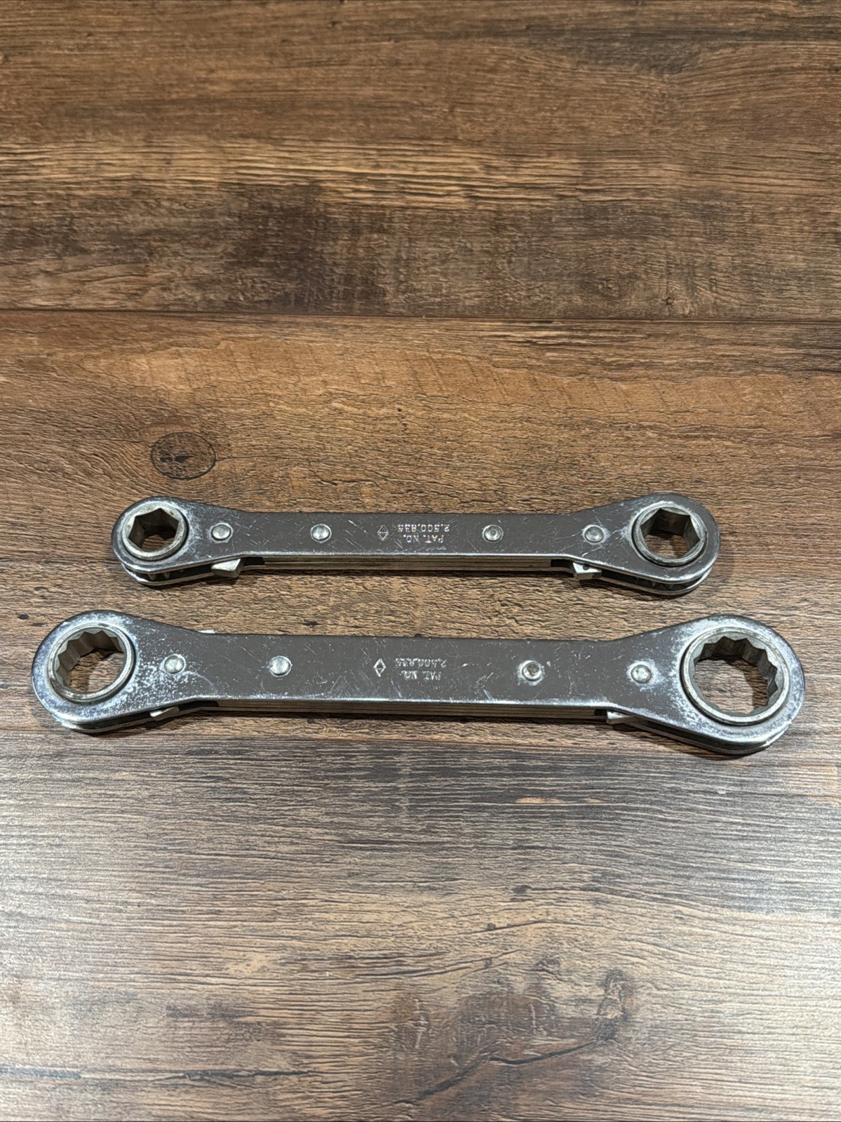 SK Tools 2pc SAE 1/2” to 9/16” Ratcheting Box End Wrench & 5/8” to 3/4” 6 & 12pt