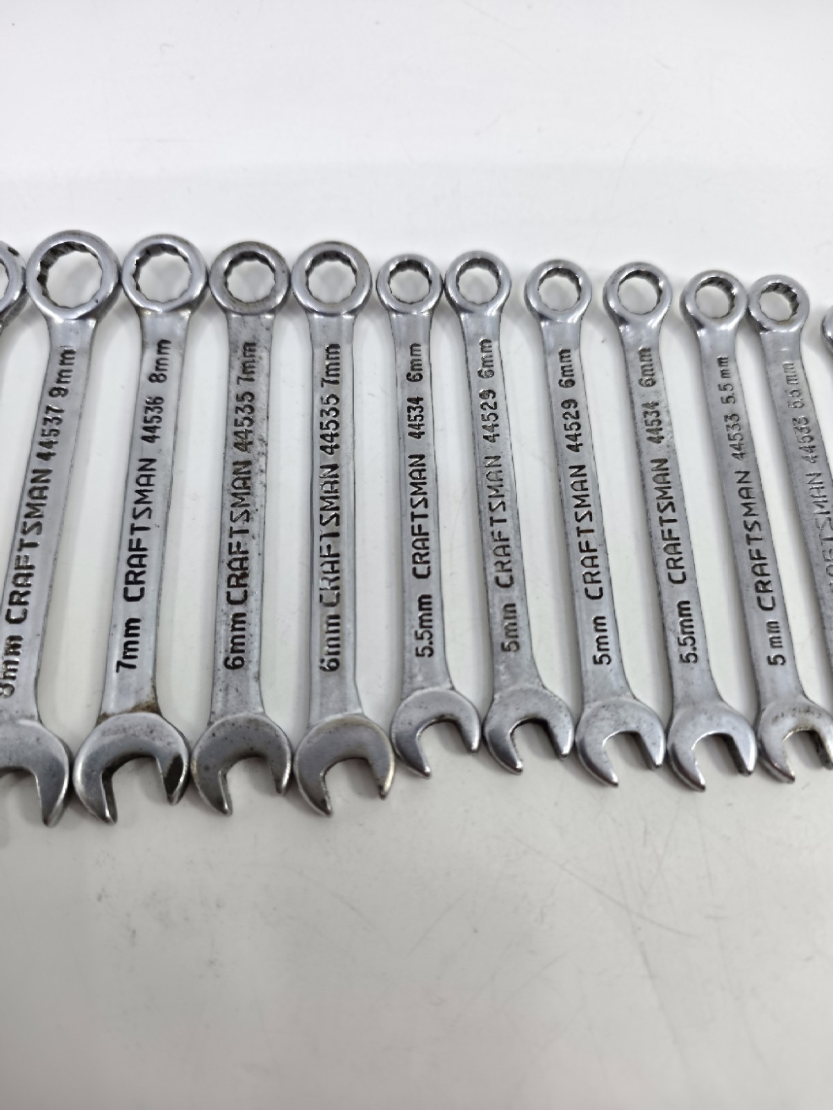 CRAFTSMAN USA 16 Pc Metric Midget Ignition Combination Wrench Lot 4mm – 11mm