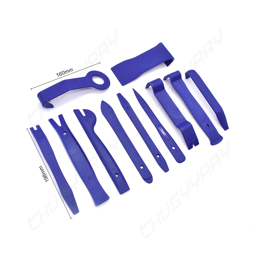 11Pcs Trim Removal Pry Tool Set for Car Radio Panel Door Dash Clip Fasteners