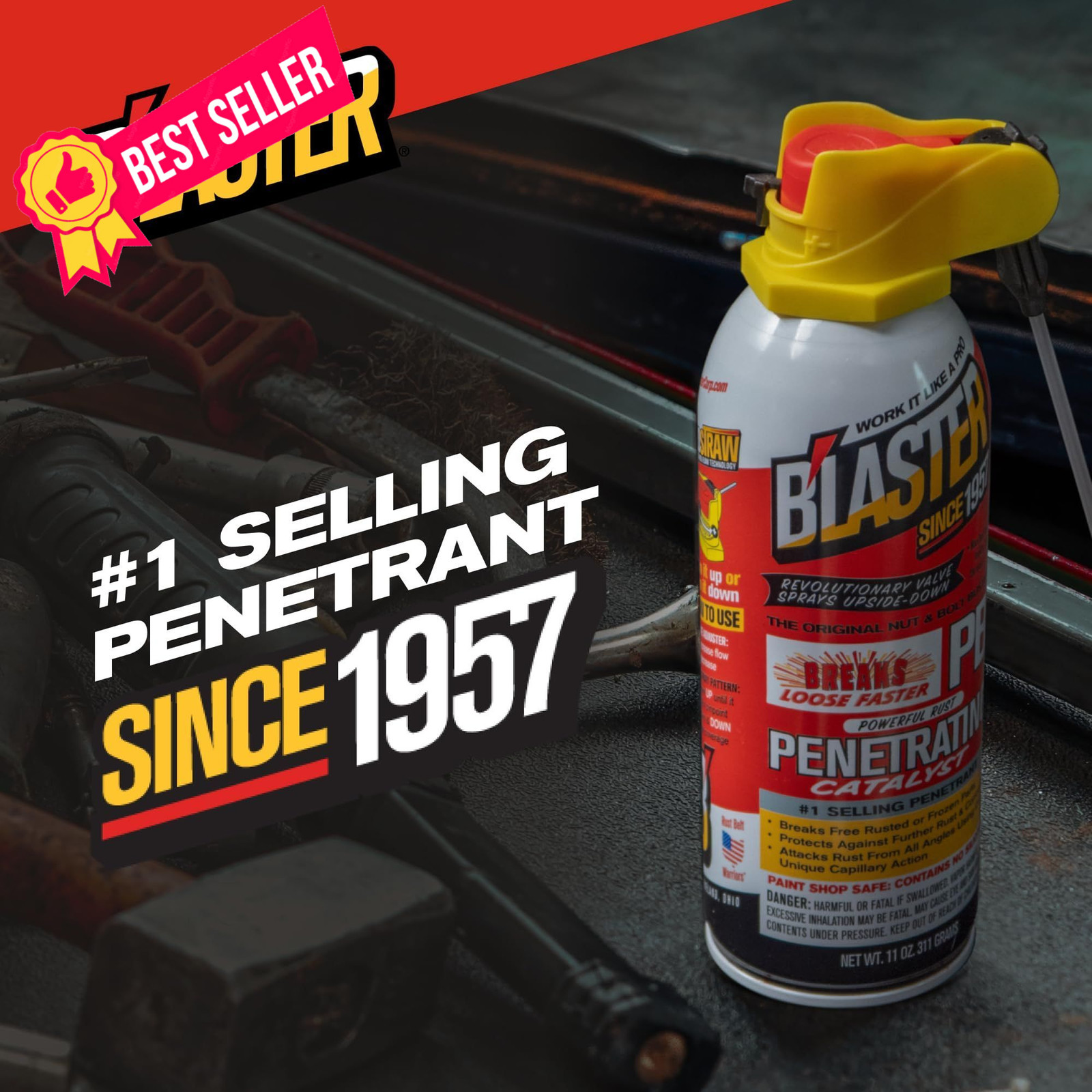 PB Blaster Penetrating Oil Spray, 11 oz Aerosol Cans (6-Pack) – Case of 6