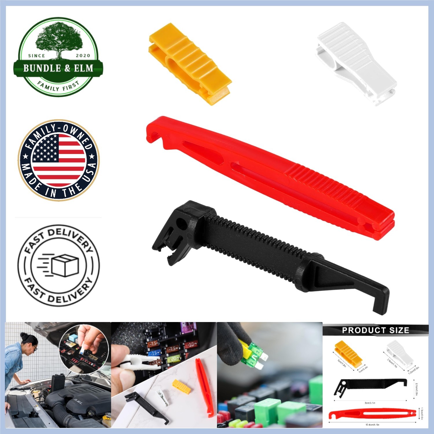 Effortless 4-Sizes Fuse Puller Tools – Essential for Vehicles & Maintenance