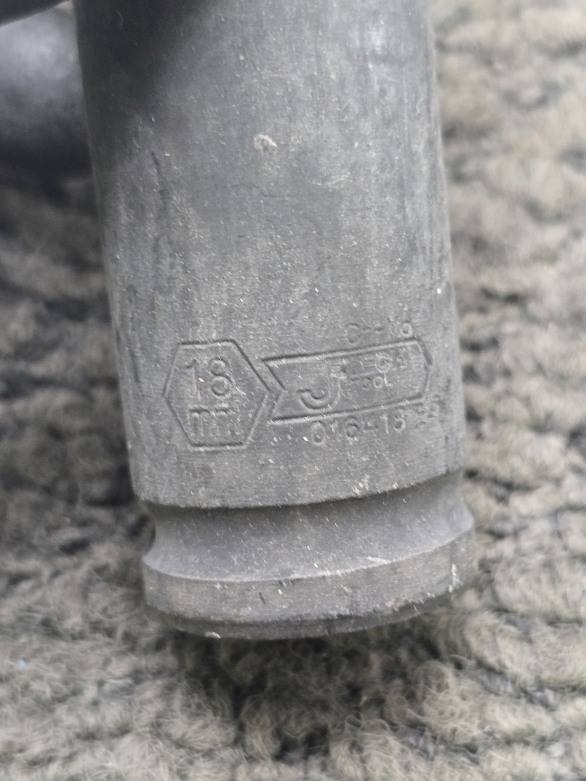 (QTY 6) Jetech FX1/2-D18 1/2 Inch Drive 18mm Deep Impact Socket Metric Black