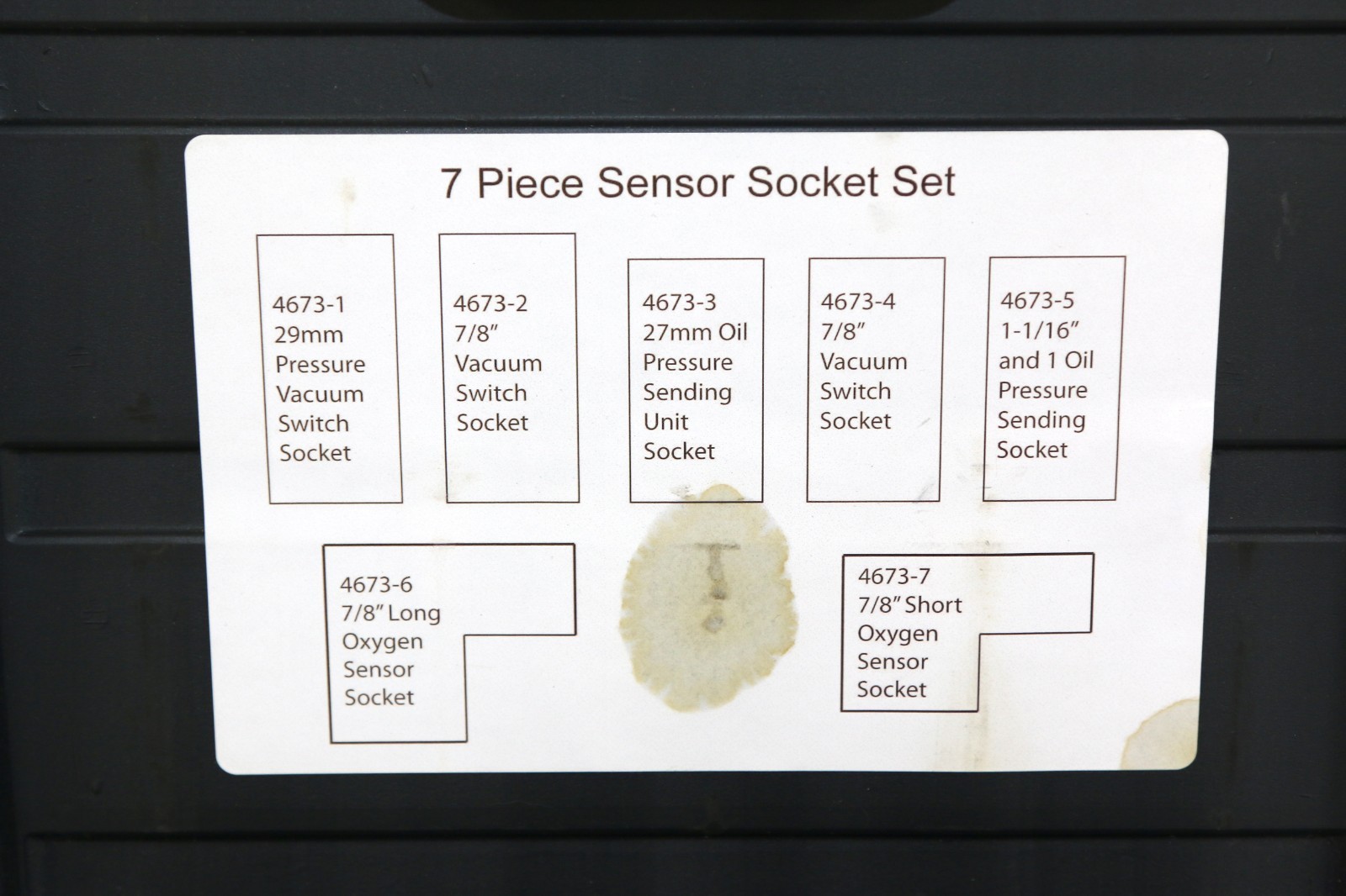 Cornwell Tools HRC4673 – 7 Piece Sensor Socket Set NEW