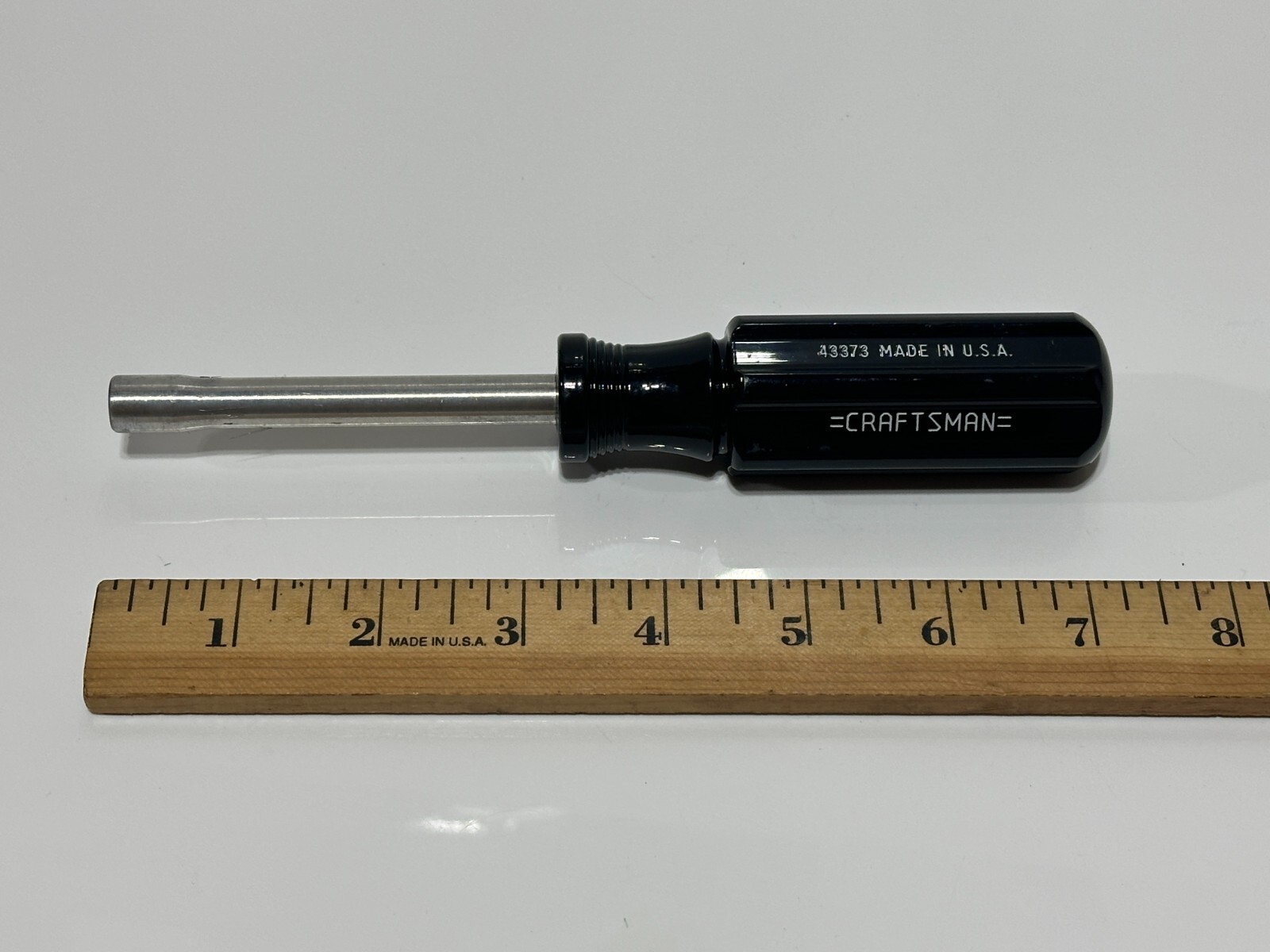 NEW USA (NOS) Craftsman 1/4″ Black Hex Magnetic Bit Holder Spinner Handle 43373