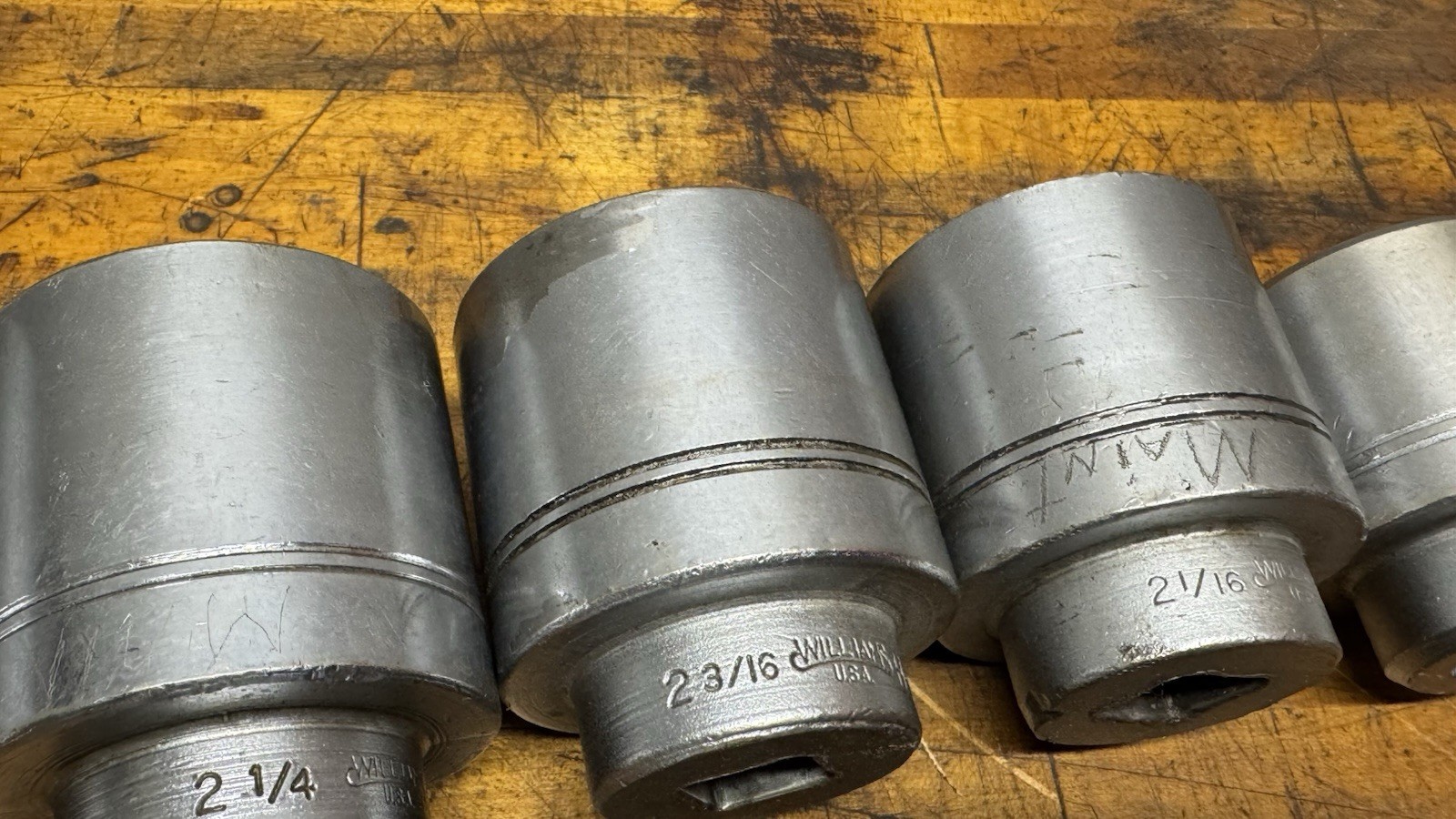 Williams 3/4″ Drive Socket Set 1-1/16” To 2-3/8” Heavy Duty Industrial Set