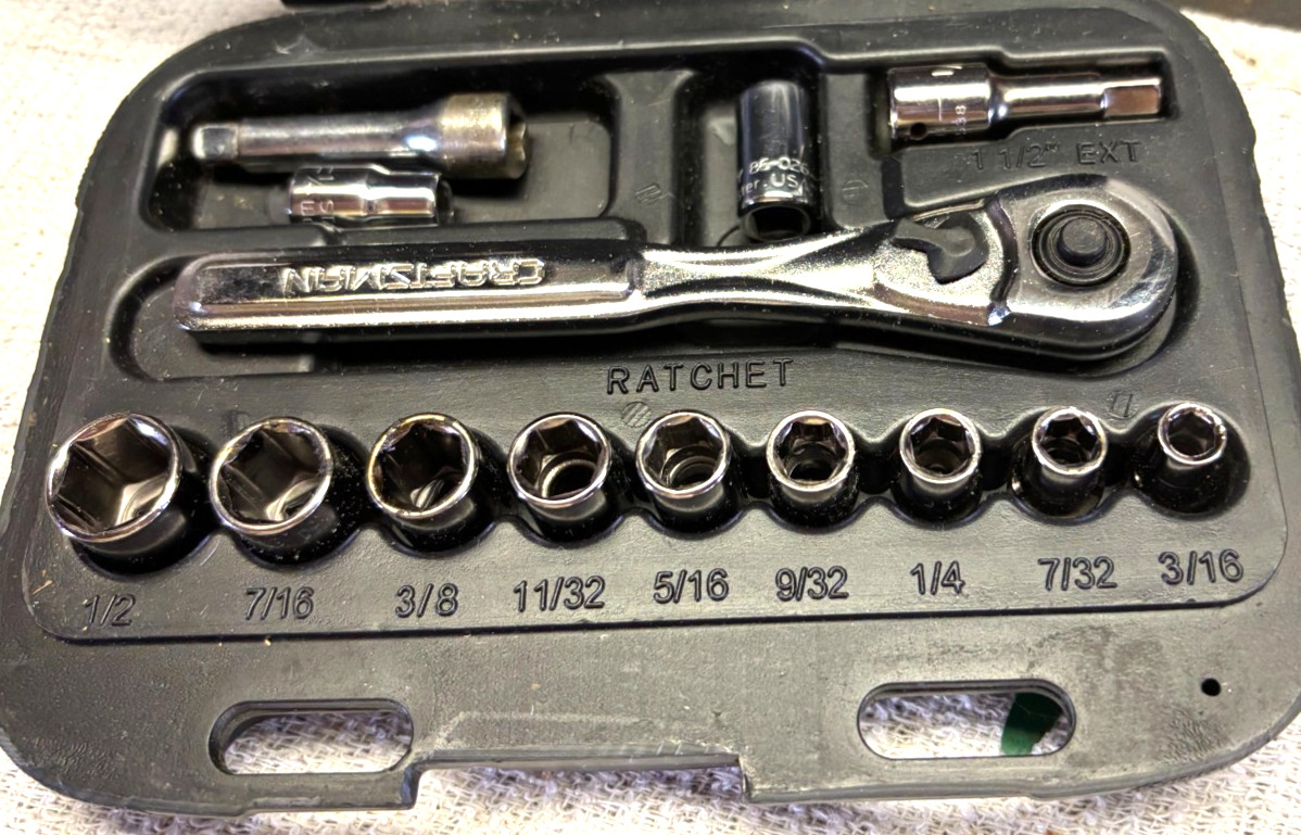 Craftsman Tools 11-pc 1/4in. Drive Metric & STD Socket Wrench Sets