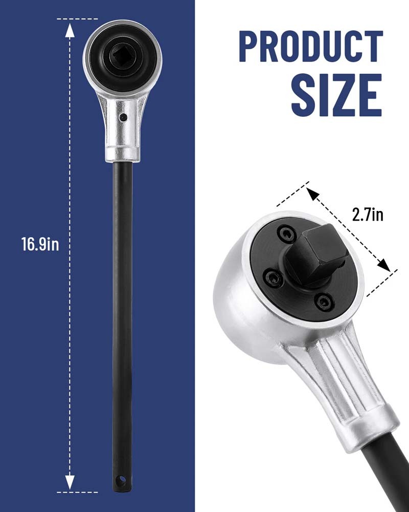 Professional Grade 2200 Foot-Pound Heavy Duty Torque Multiplier Wrench 3.6″ Head