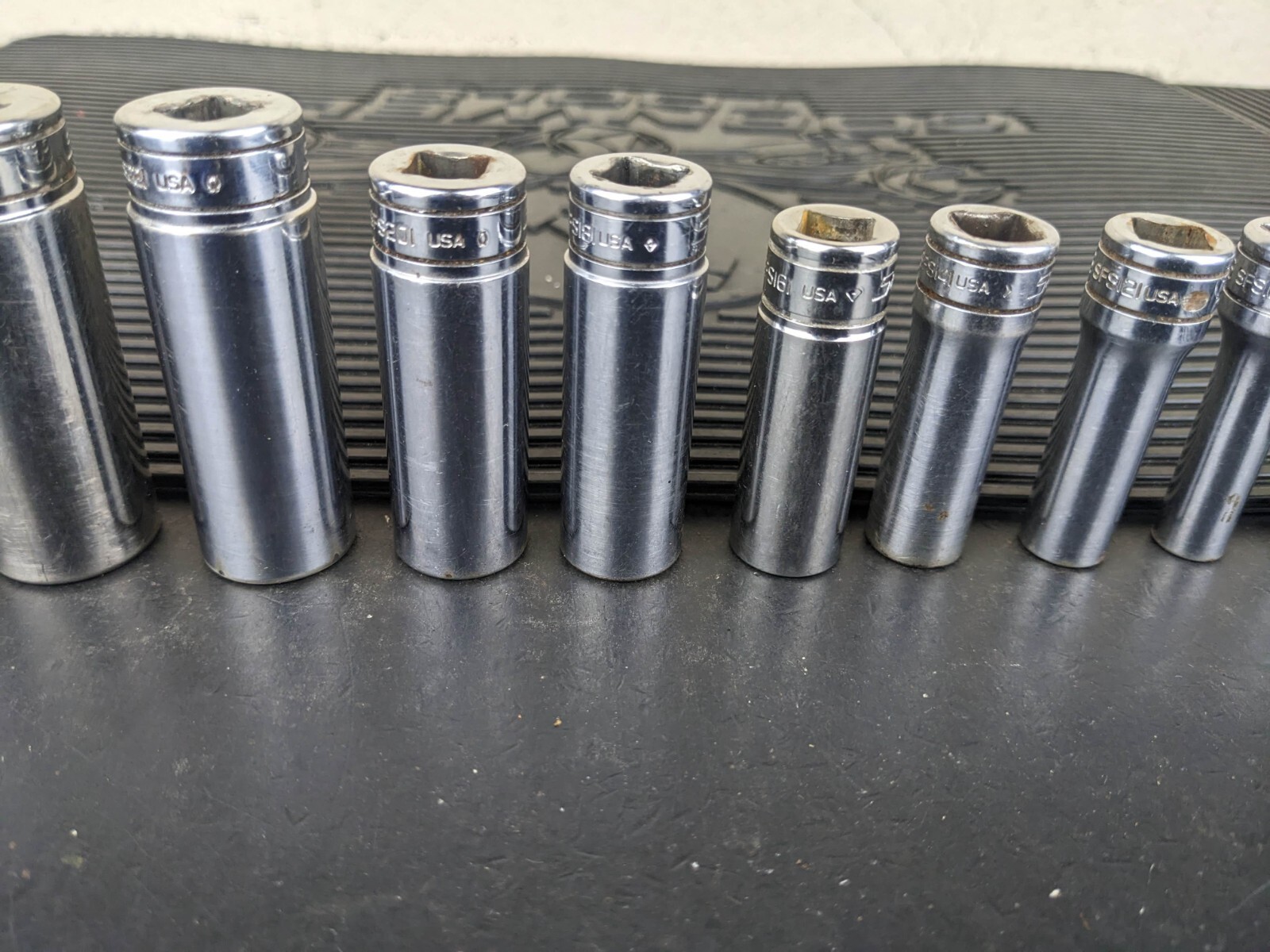 #bg229 Snap on Tools 211SFSY 3/8″ Drive Deep Chrome Socket Set Socket Set