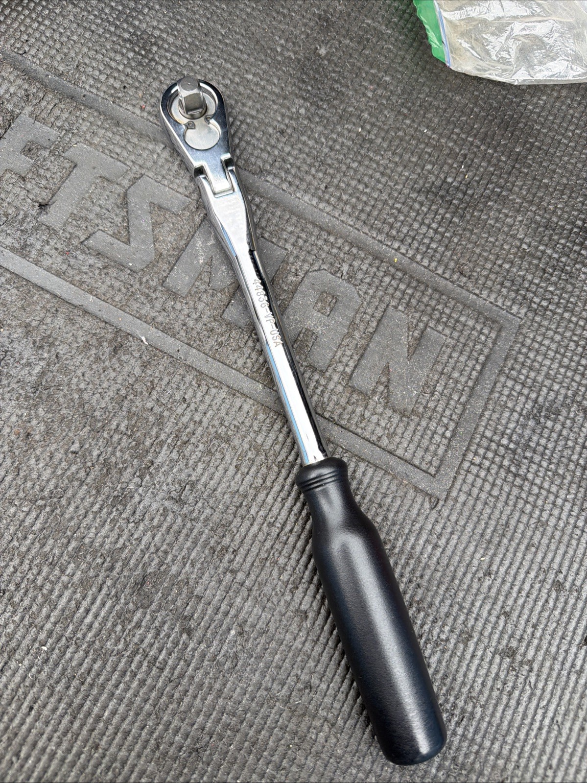 Sears Craftsman 12″ Flex Head Ratchet 3/8″ Drive Black 44836 Ergonomic USA Nos