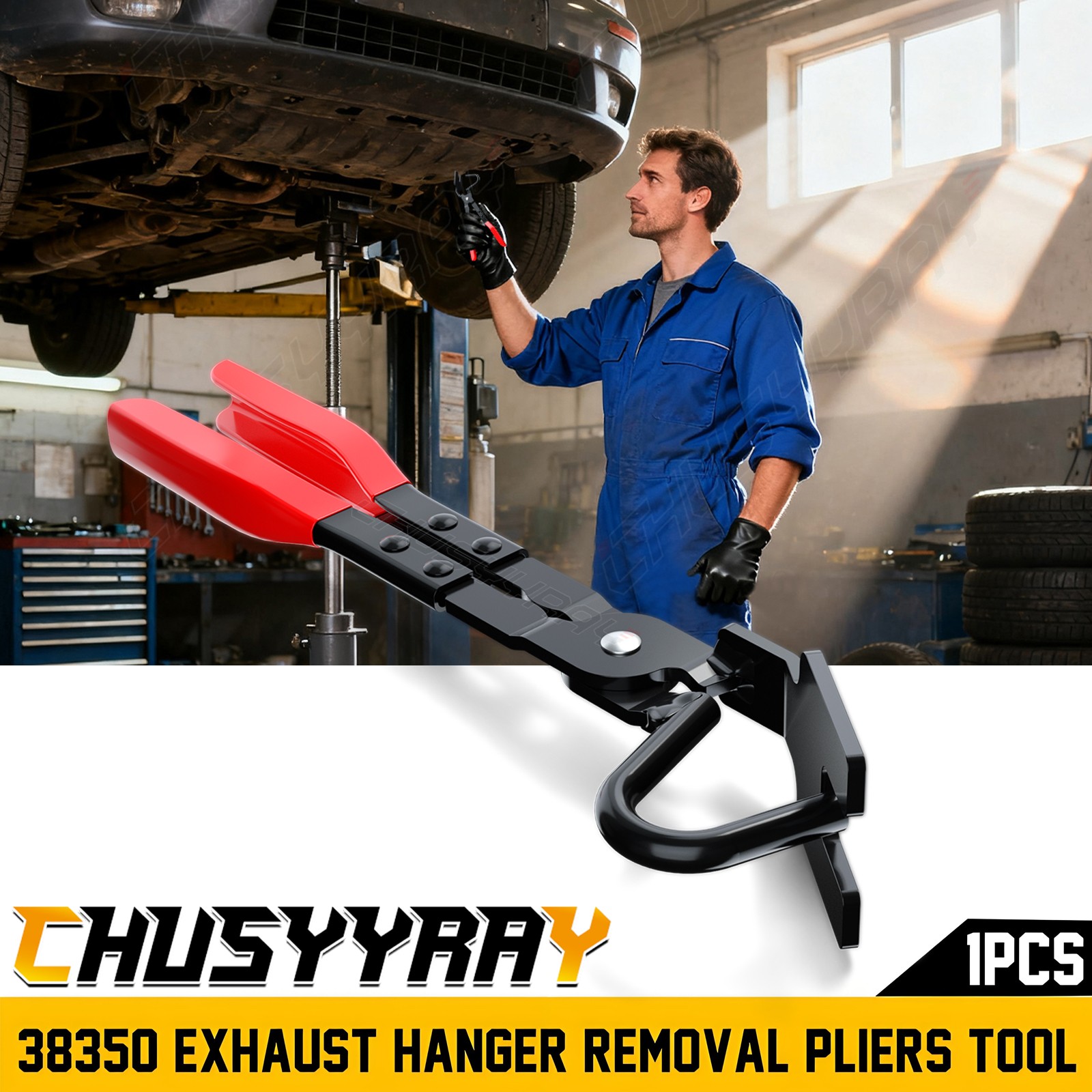 Exhaust Hanger Removal Tool, Heavy-Duty Exhaust Hanger Pliers for Honda Accord