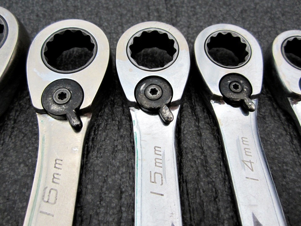 Blue-Point 9pc Metric Reversible Combination Ratcheting Wrench Set