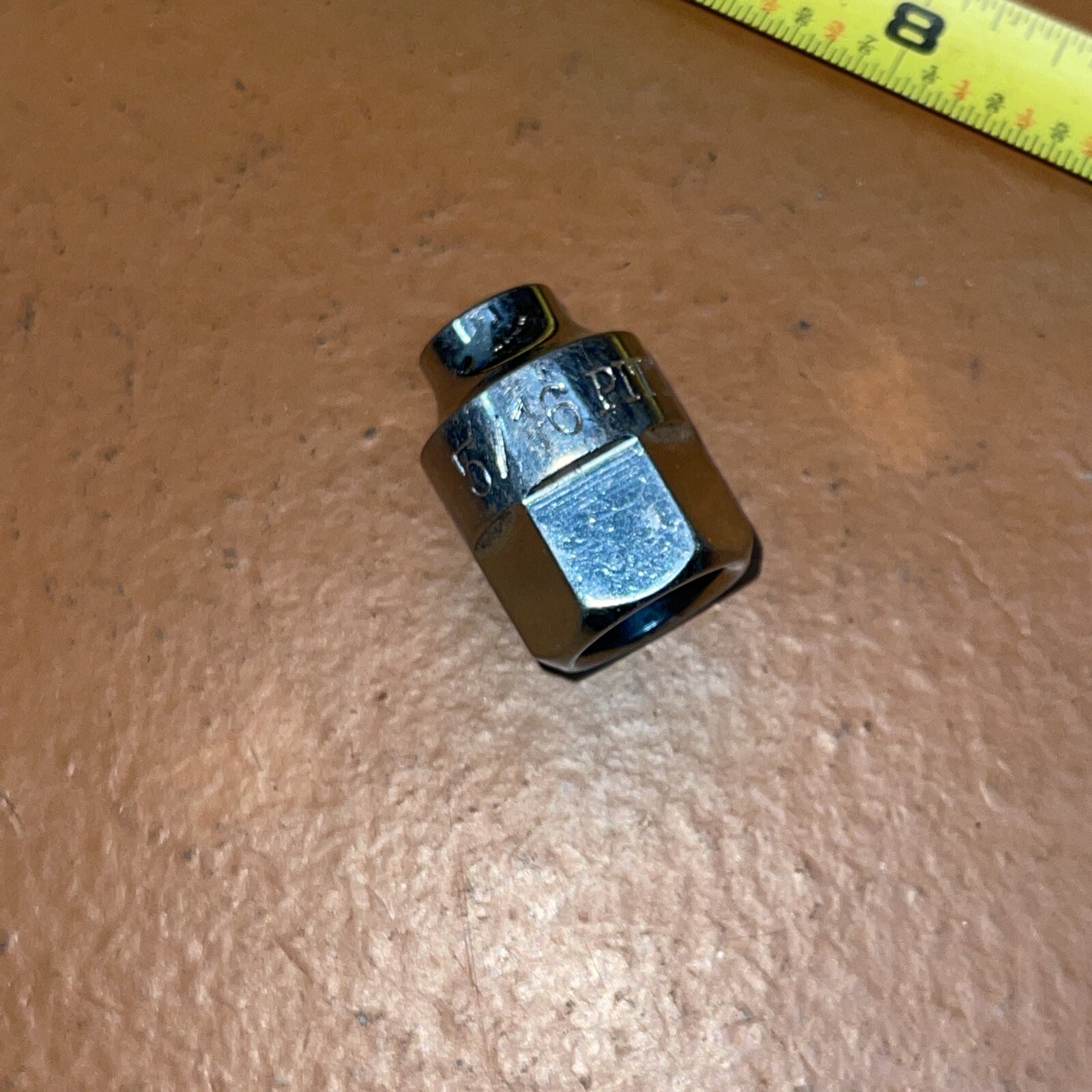 Pittsburgh 5/16 In SAE Pass Through Thru Socket 6 Point Lifetime Warranty