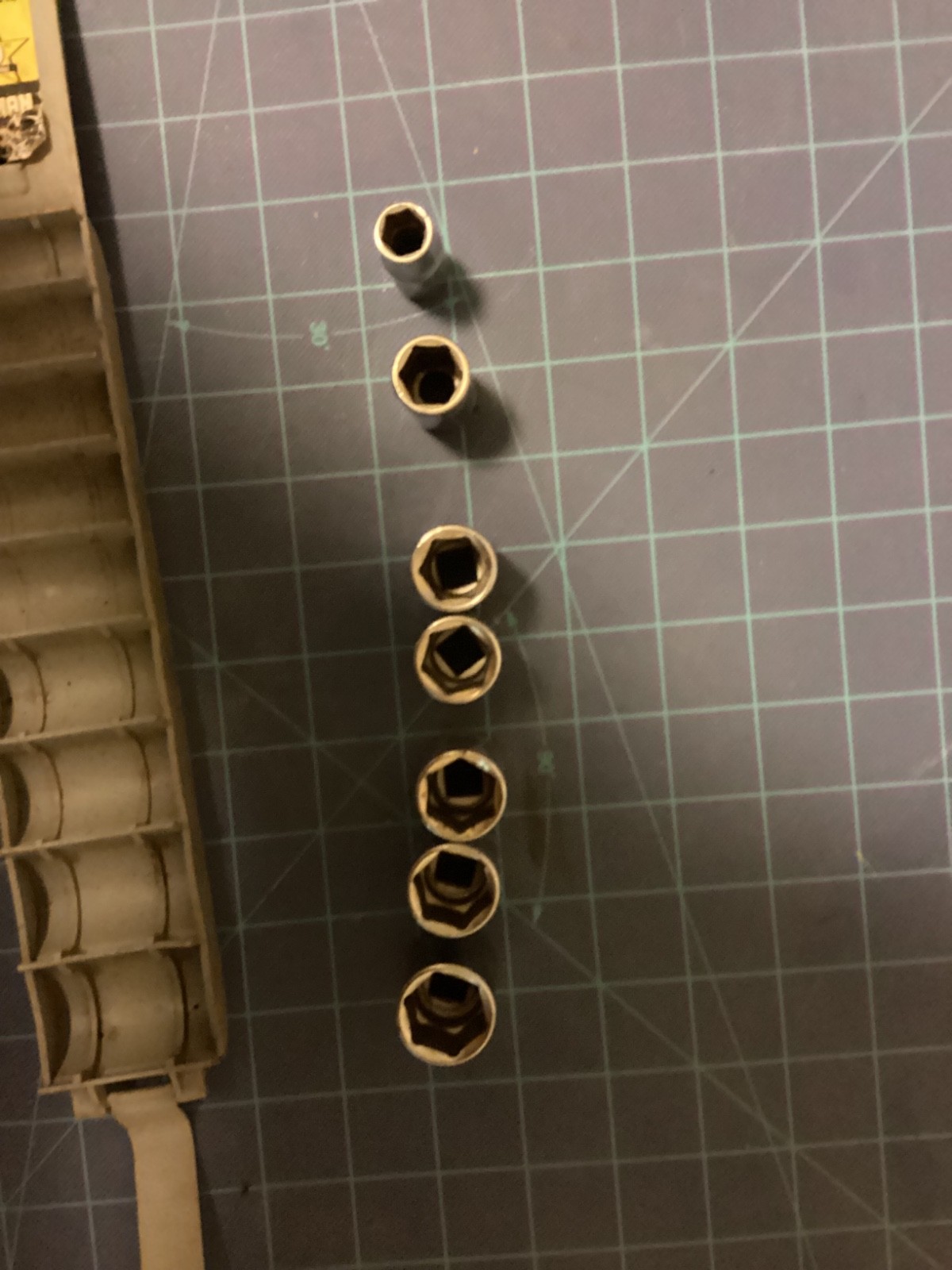 🔥 Sears Craftsman USA 🇺🇸 3/8″ MID-LENGTH Socket Set Metric 43219 RARE 6pt