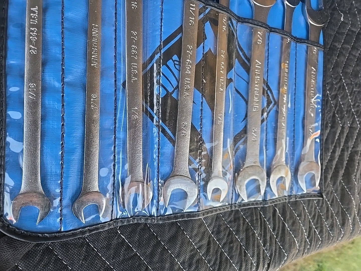 8 Piece Armstrong Double Open End Wrench Set 3/8″ To 3/4″ Two Of Each Size