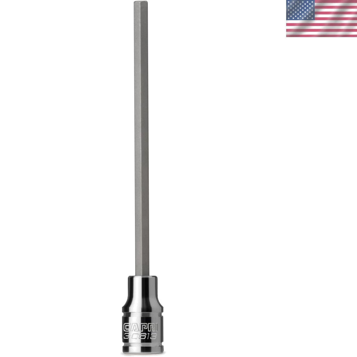 5/32-Inch Long Hex Bit Socket – 1/4-Inch Drive, S2 Steel, Chrome Finish