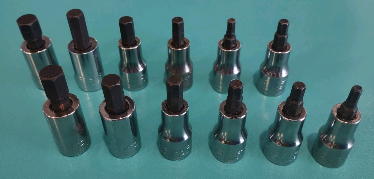 Craftsman 3/8 Drive SAE 34447 & METRIC 34448 -G- Series Hex Sockets – 12 PIECES!
