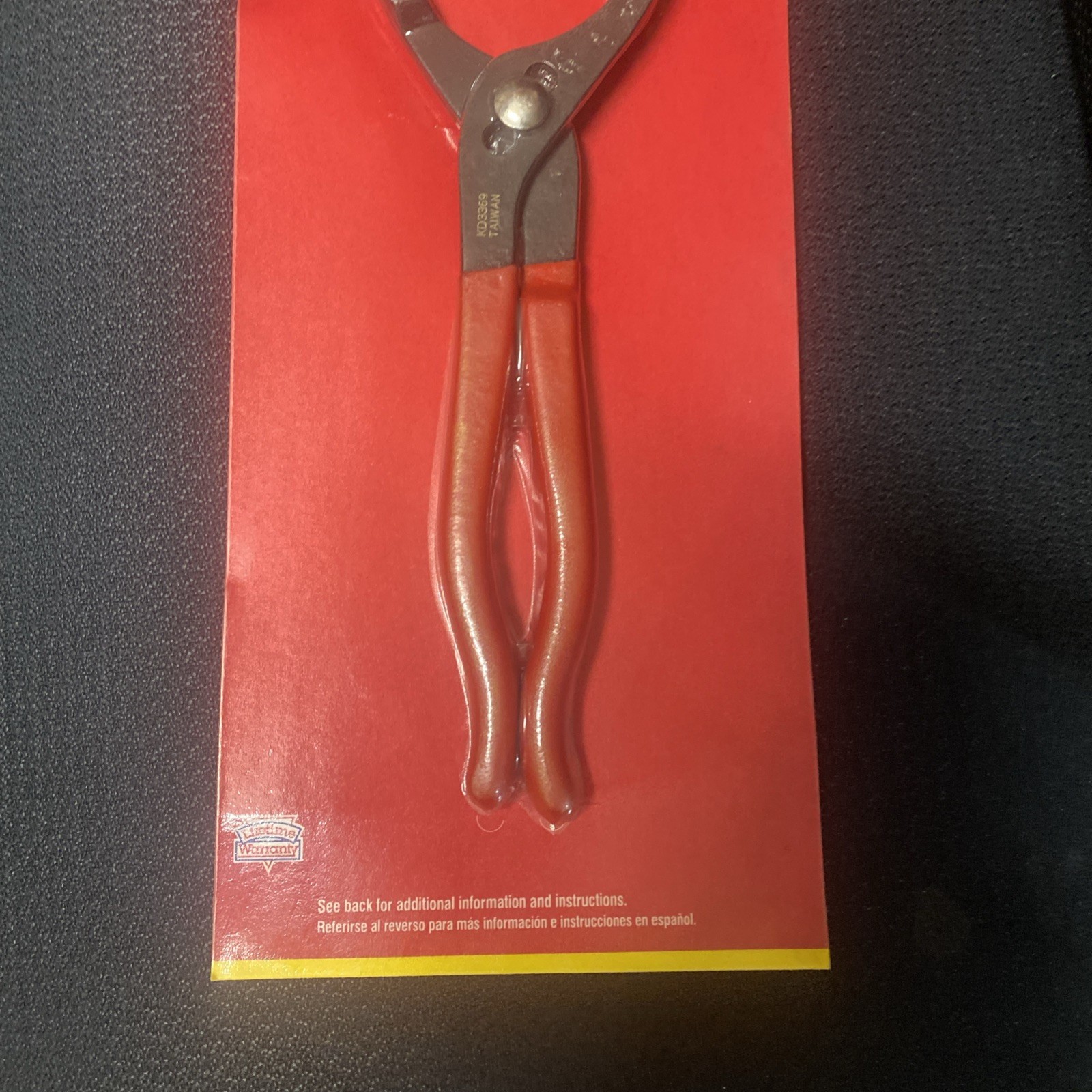 KD Tools, Oil Filter Wrench Pliers, Part #3369 – 2-3/4 to 3-1/8In